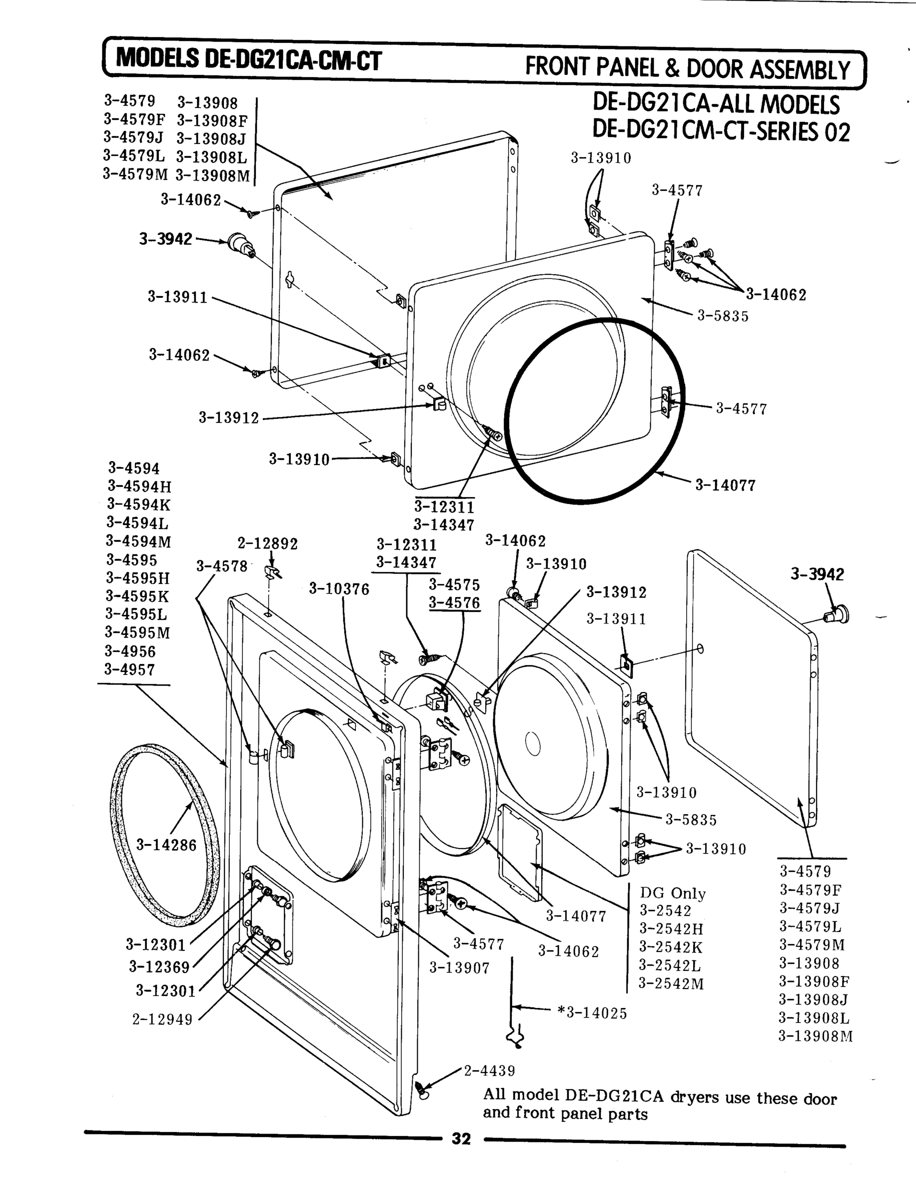 04 - FRONT PANEL & DOOR ASSEMBLY
