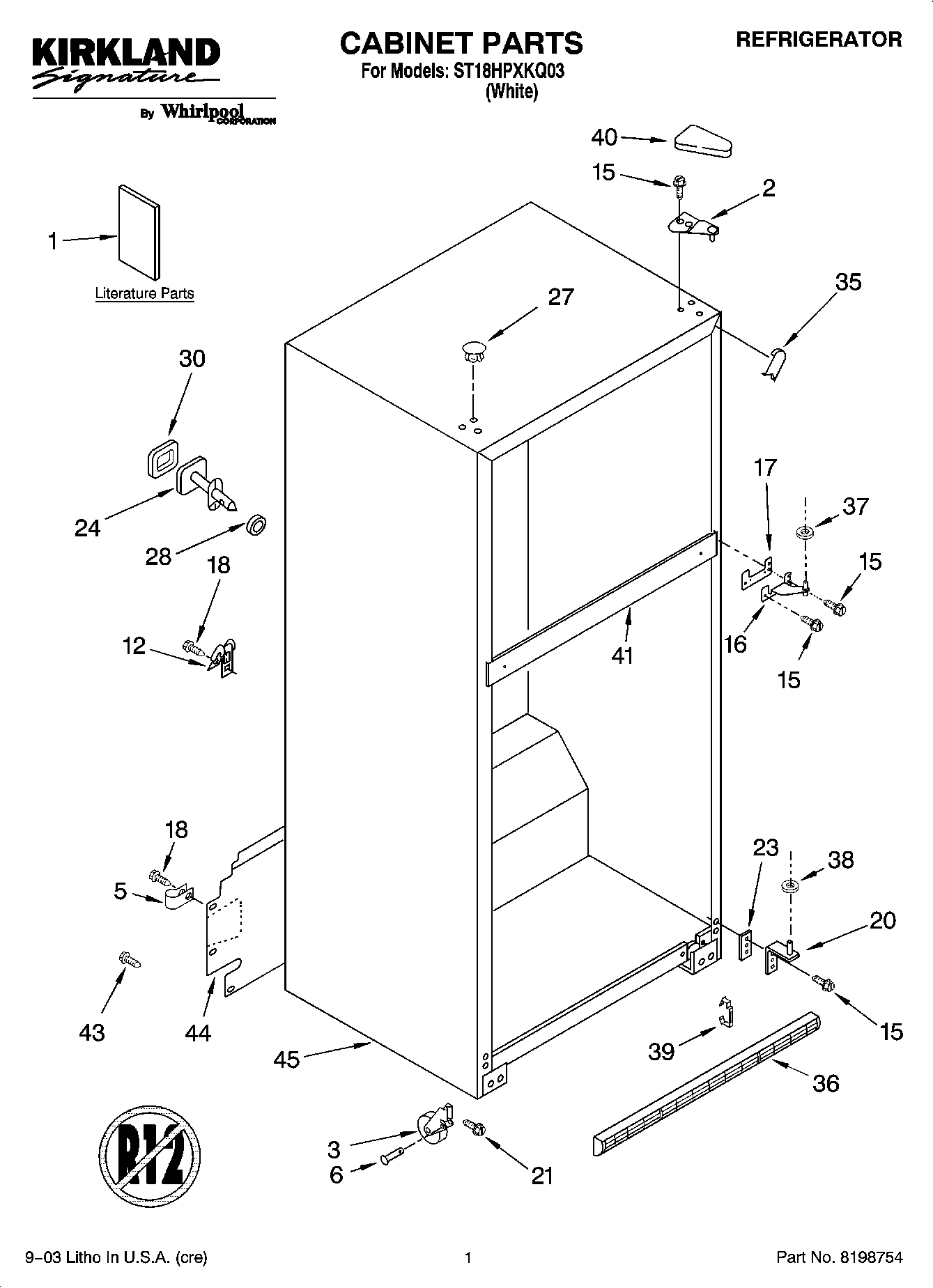 01 - CABINET PARTS
