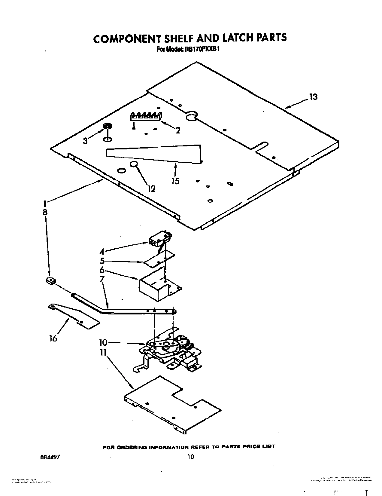 07 - COMPONENT SHELF AND LATCH