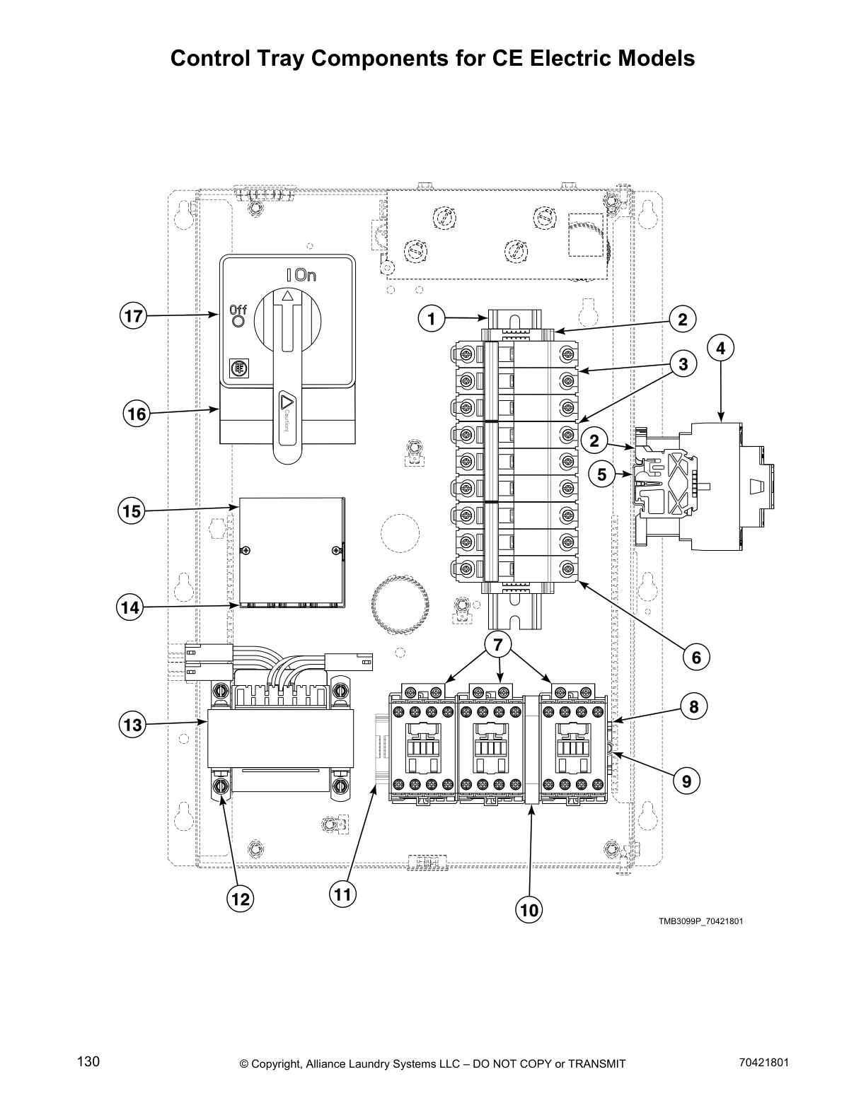 Control Tray Components for CE Electric Models