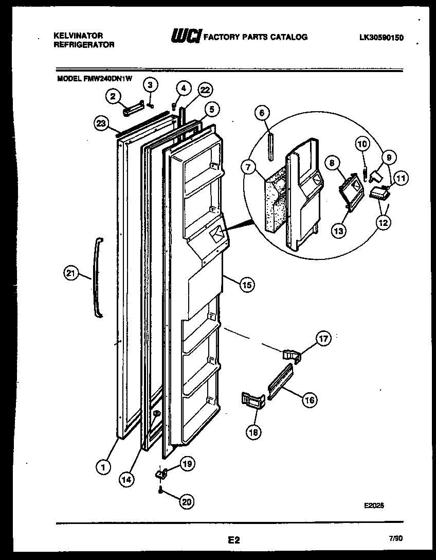 02 - FREEZER DOOR PARTS