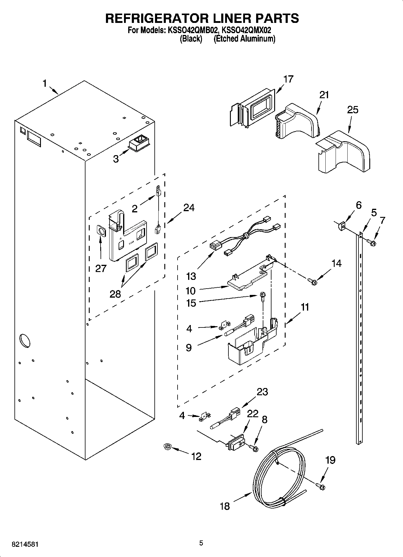 04 - REFRIGERATOR LINER PARTS