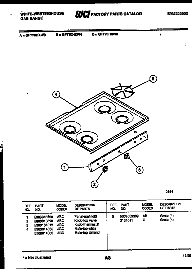 03 - COOKTOP PARTS