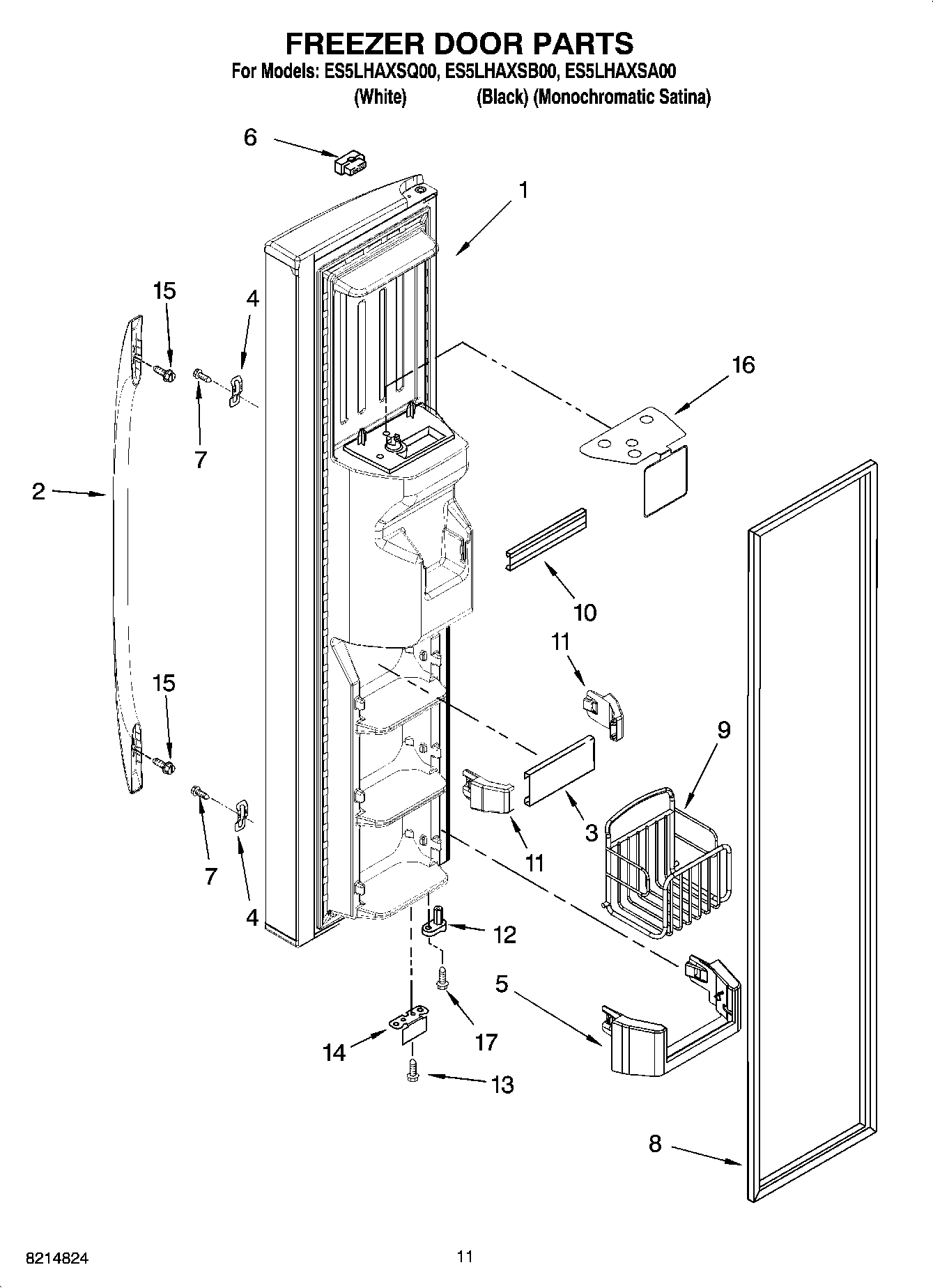 07 - FREEZER DOOR PARTS