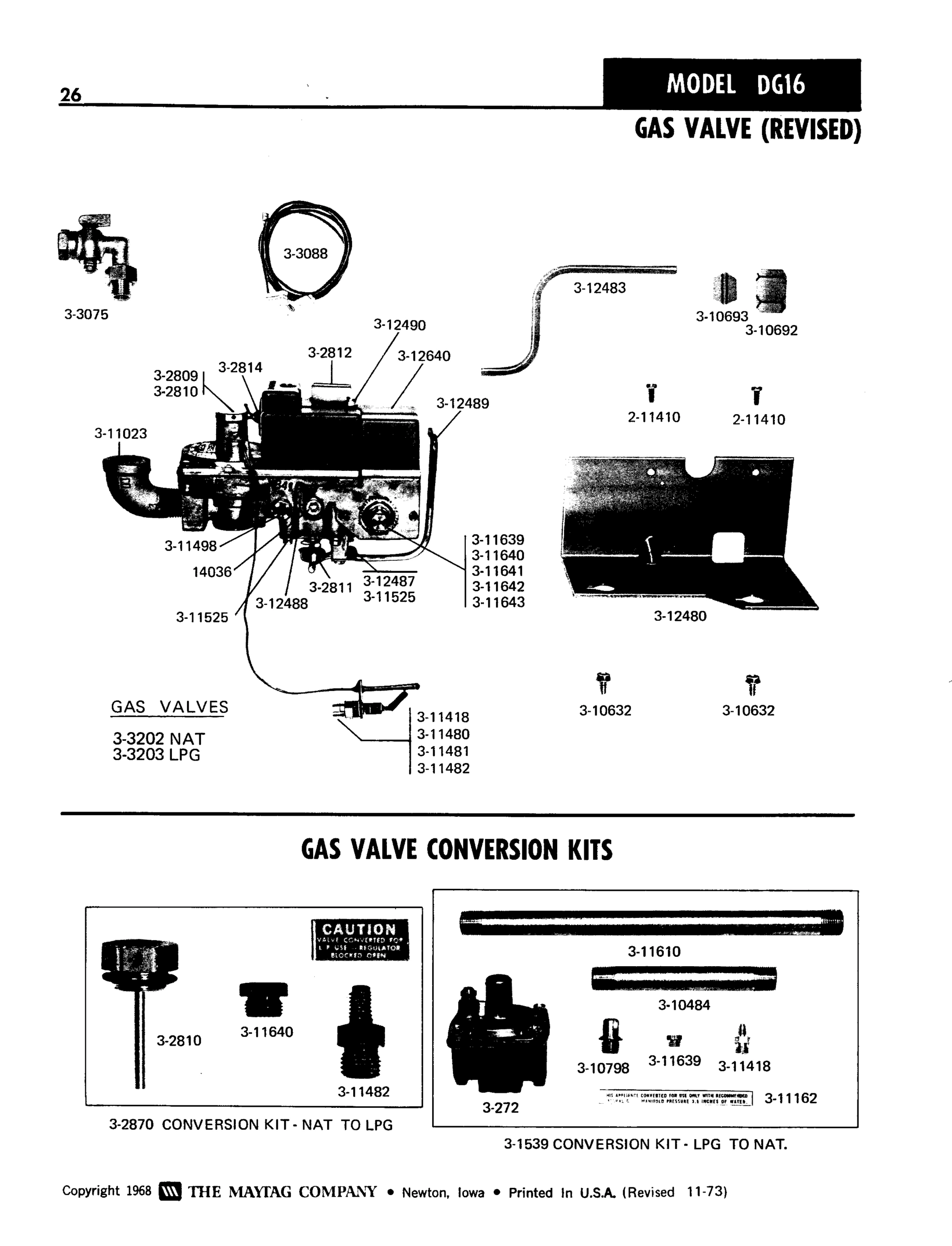 11 - GAS VALVE (REVISED)