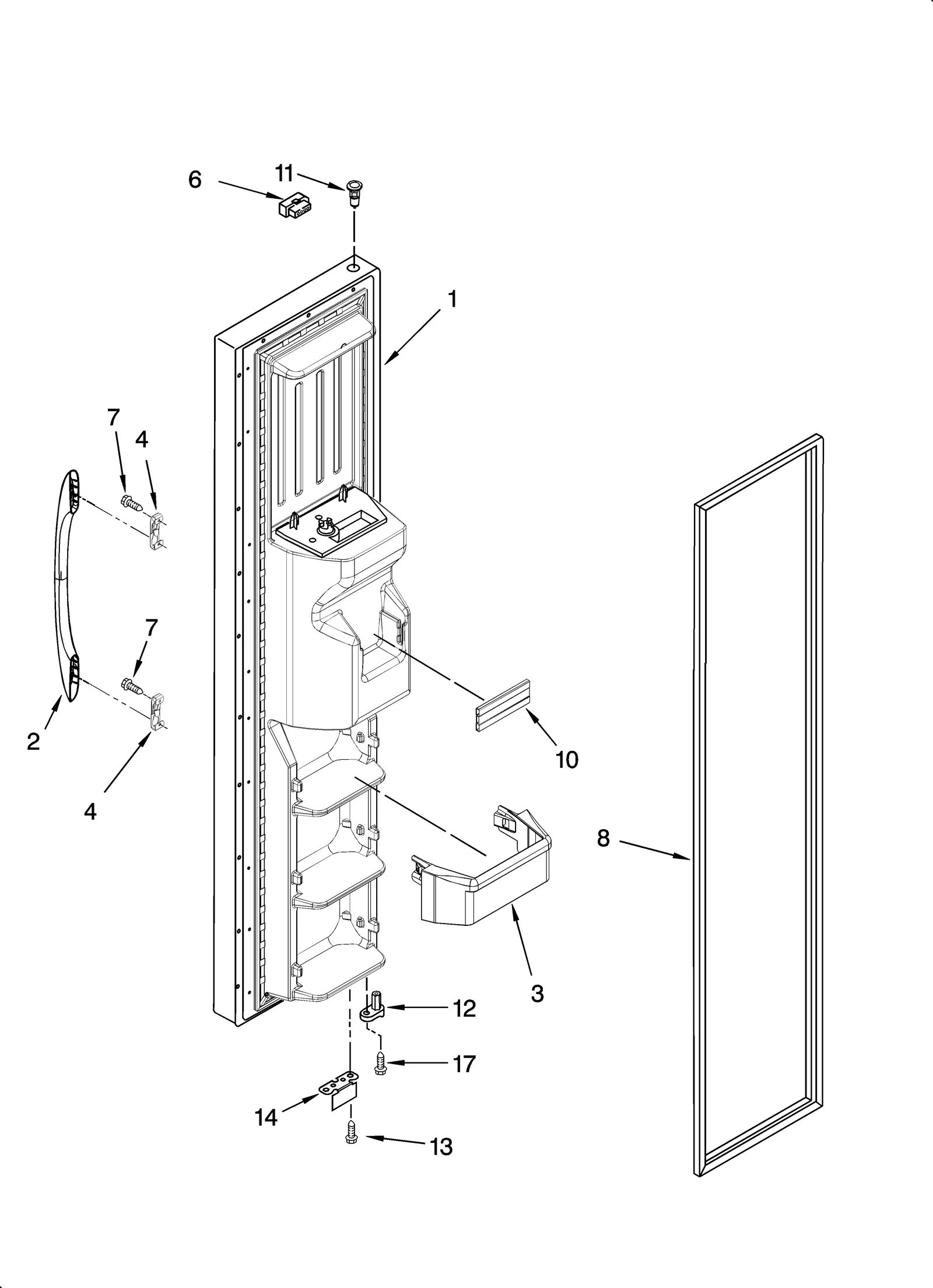 FREEZER DOOR PARTS
