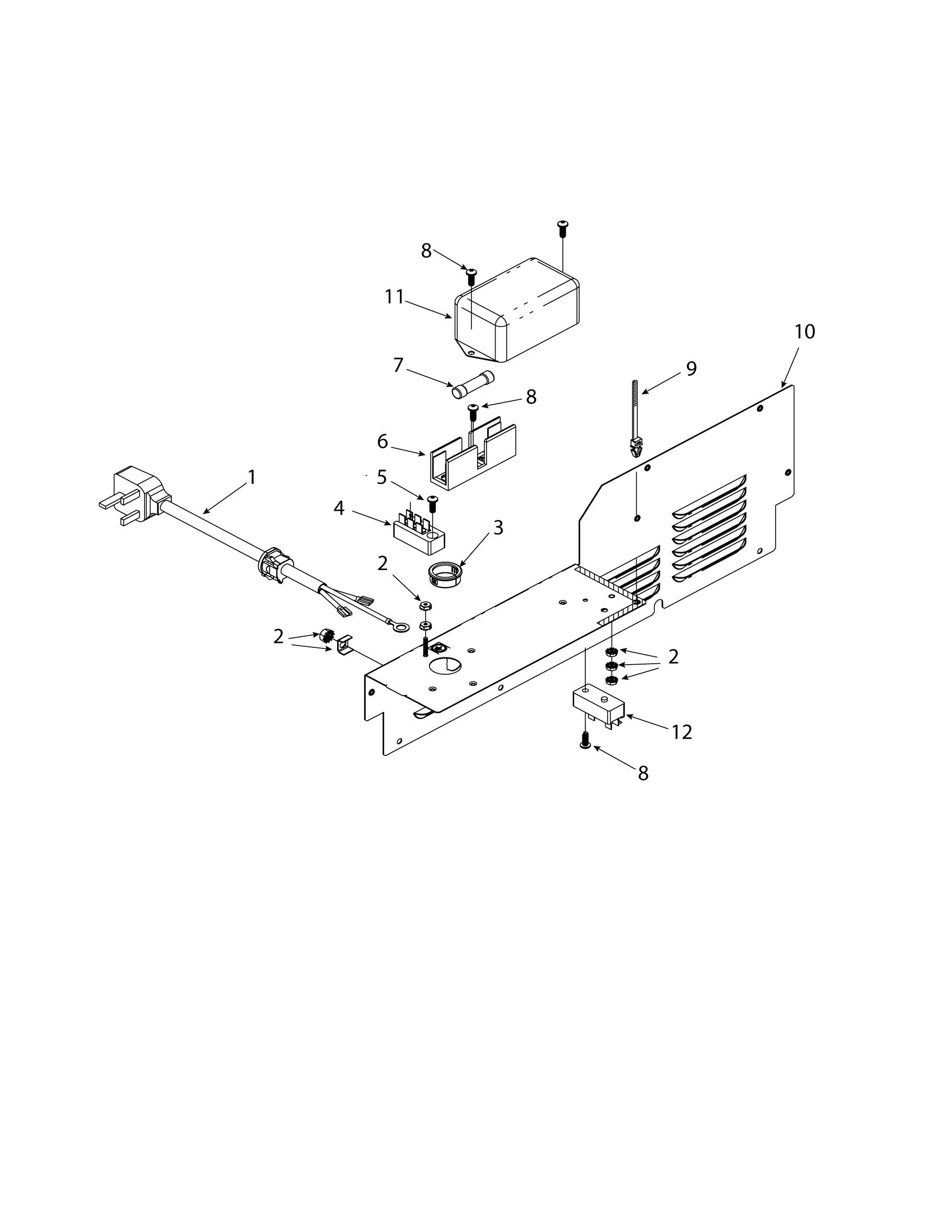 LOWER ACCESS PANEL / POWER CORD / FUSE