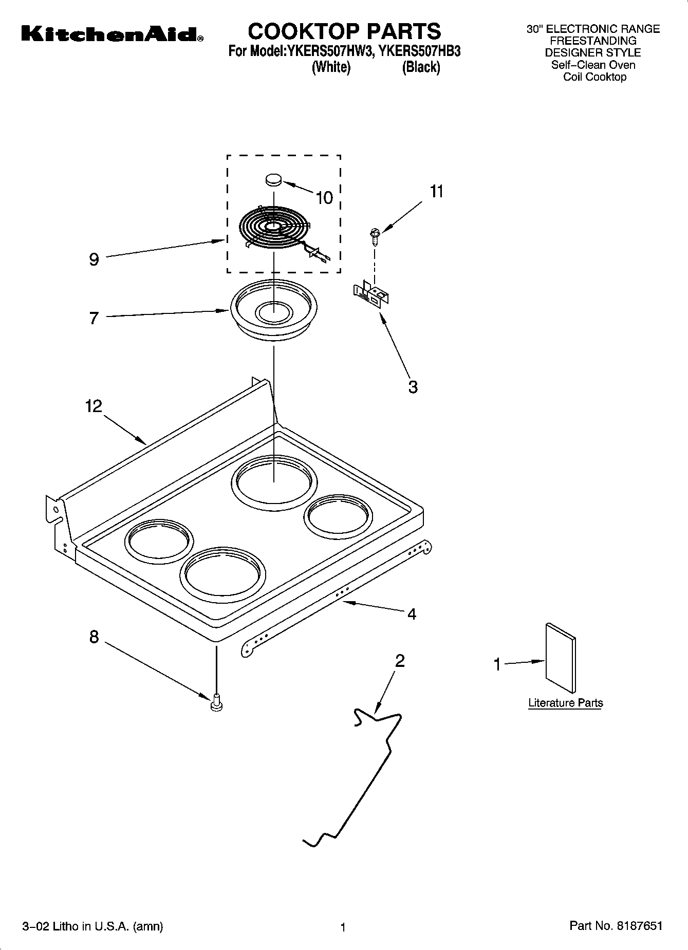 01 - COOKTOP PARTS