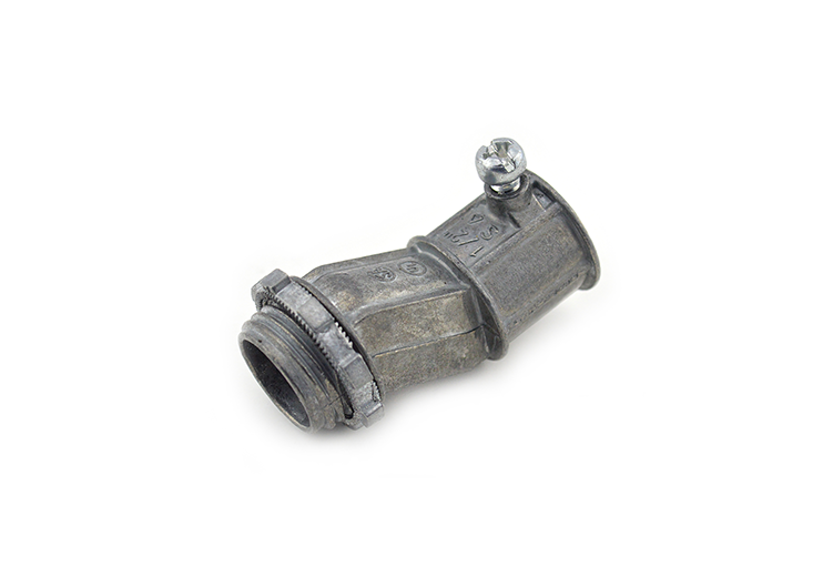 BRI 1620-DC2 1/2" CONNECTOR NIPPLE SET SCREW OFFSET ZINC DIE CAST