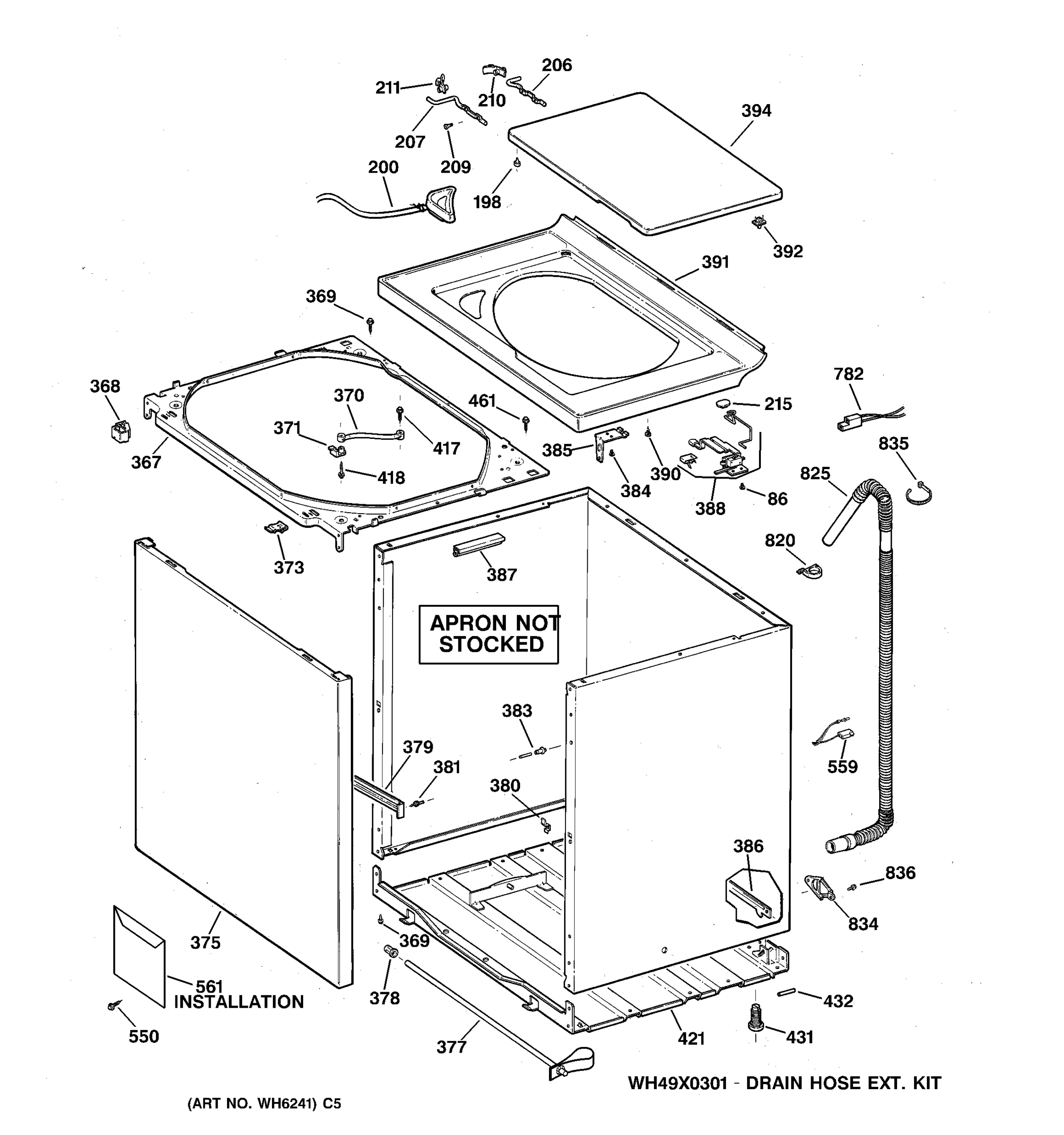 CABINET, COVER & FRONT PANEL