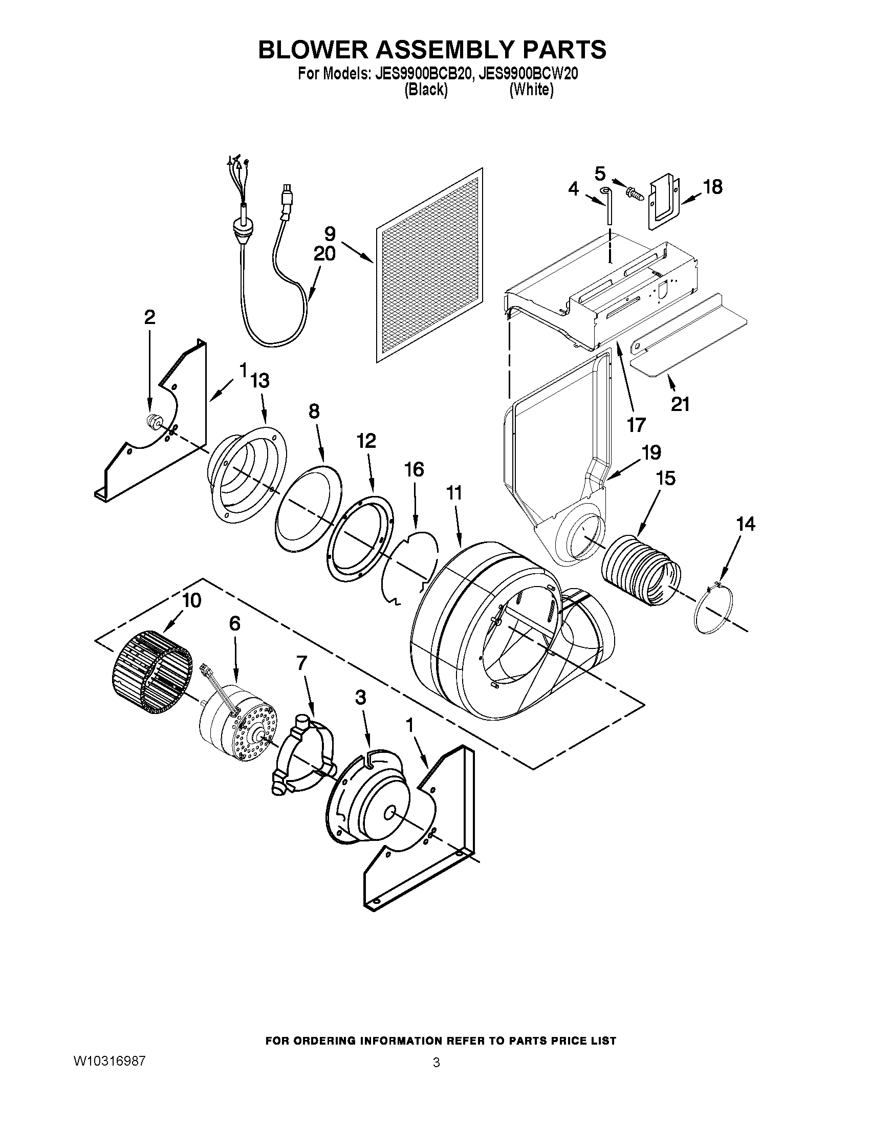 03 - BLOWER ASSEMBLY PARTS