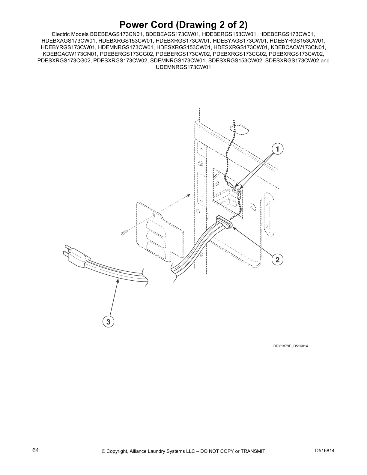 Power Cord (Drawing 2 of 2)