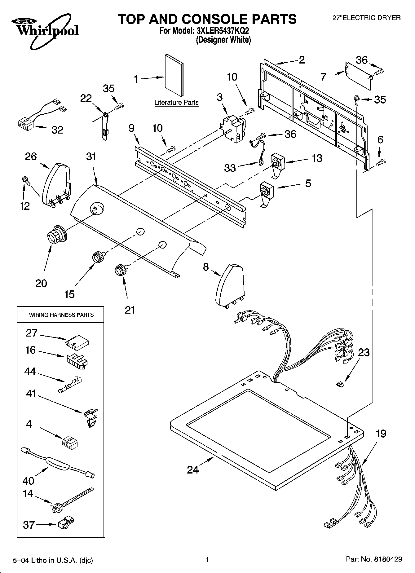 01 - TOP AND CONSOLE PARTS