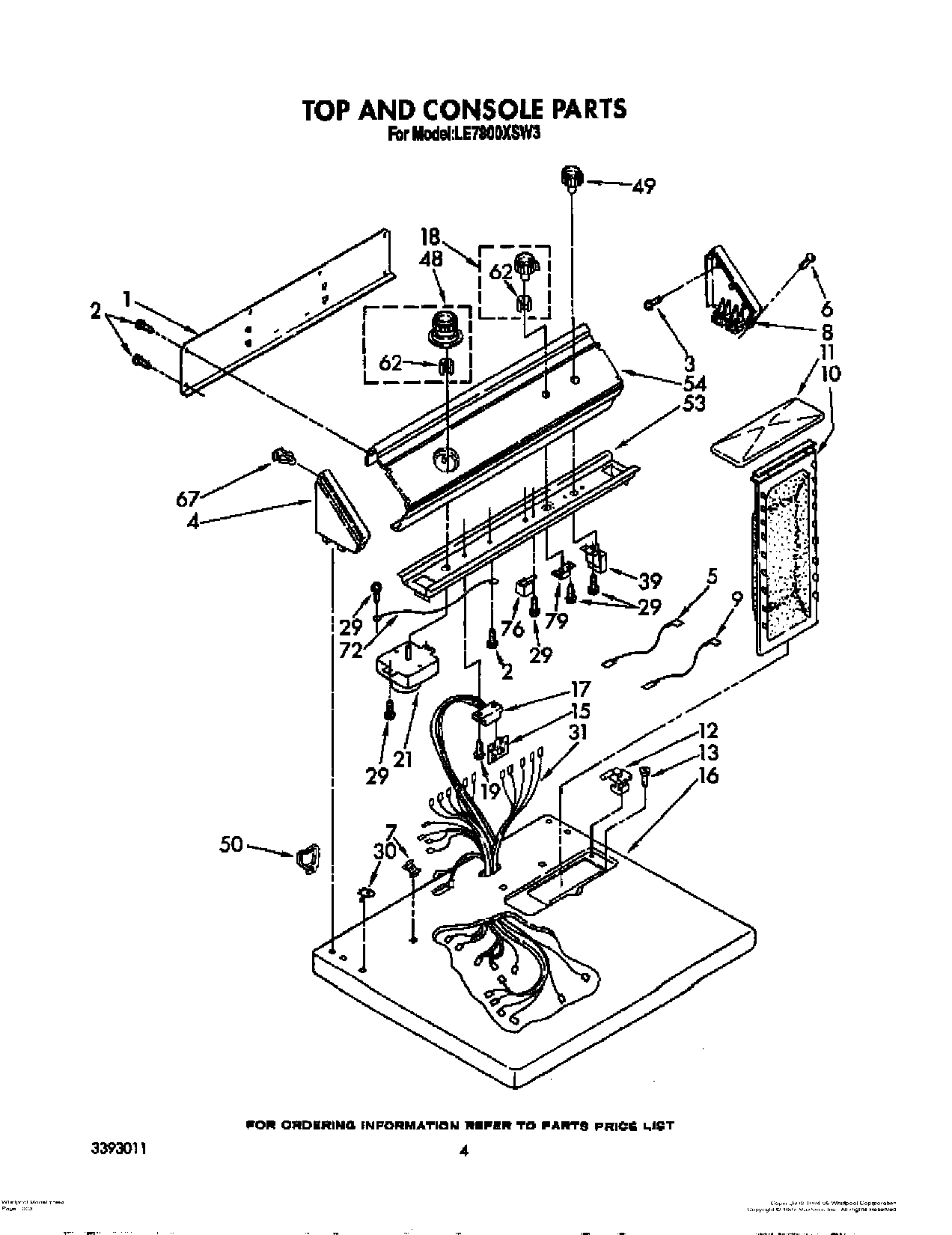 03 - TOP AND CONSOLE PARTS