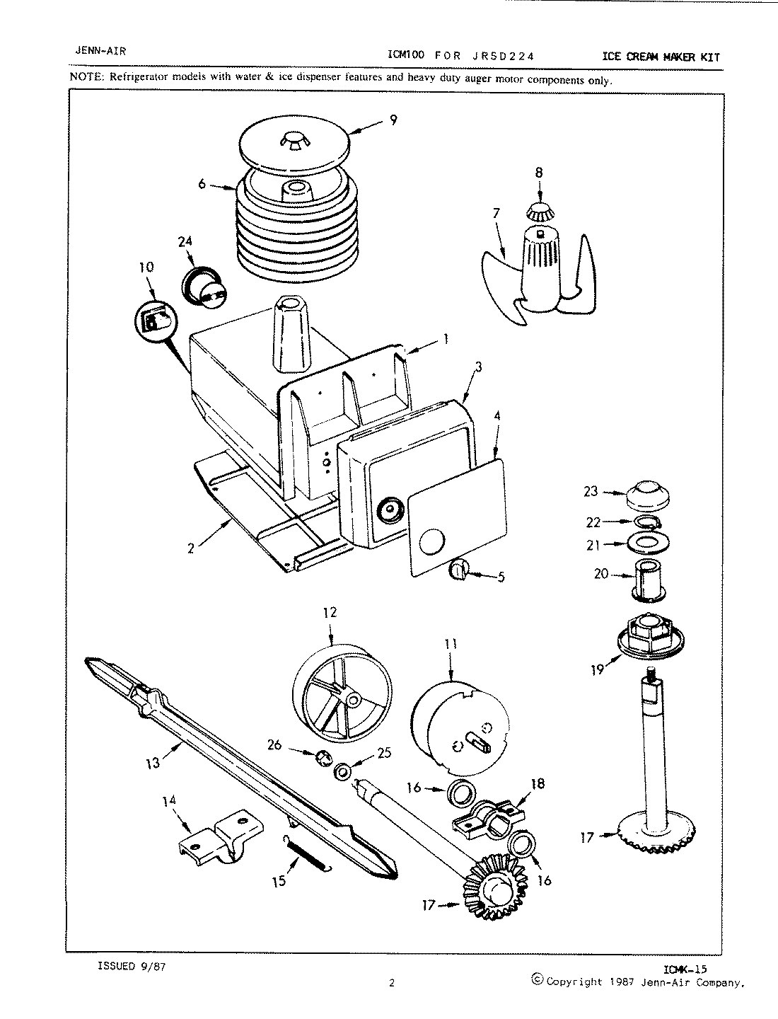05 - ICE CREAM MAKER KIT (ICM100)