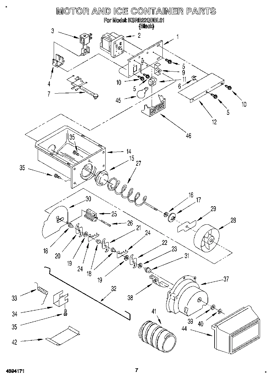 05 - MOTOR AND ICE CONTAINER