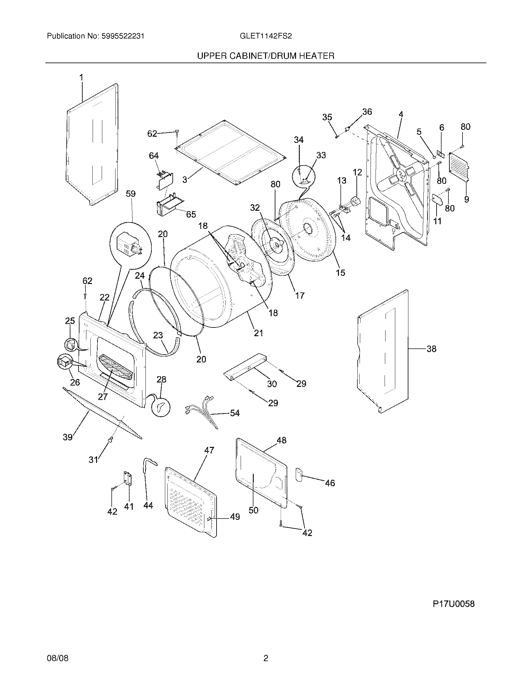 03 - UPPER CABINET/DRUM HEATER