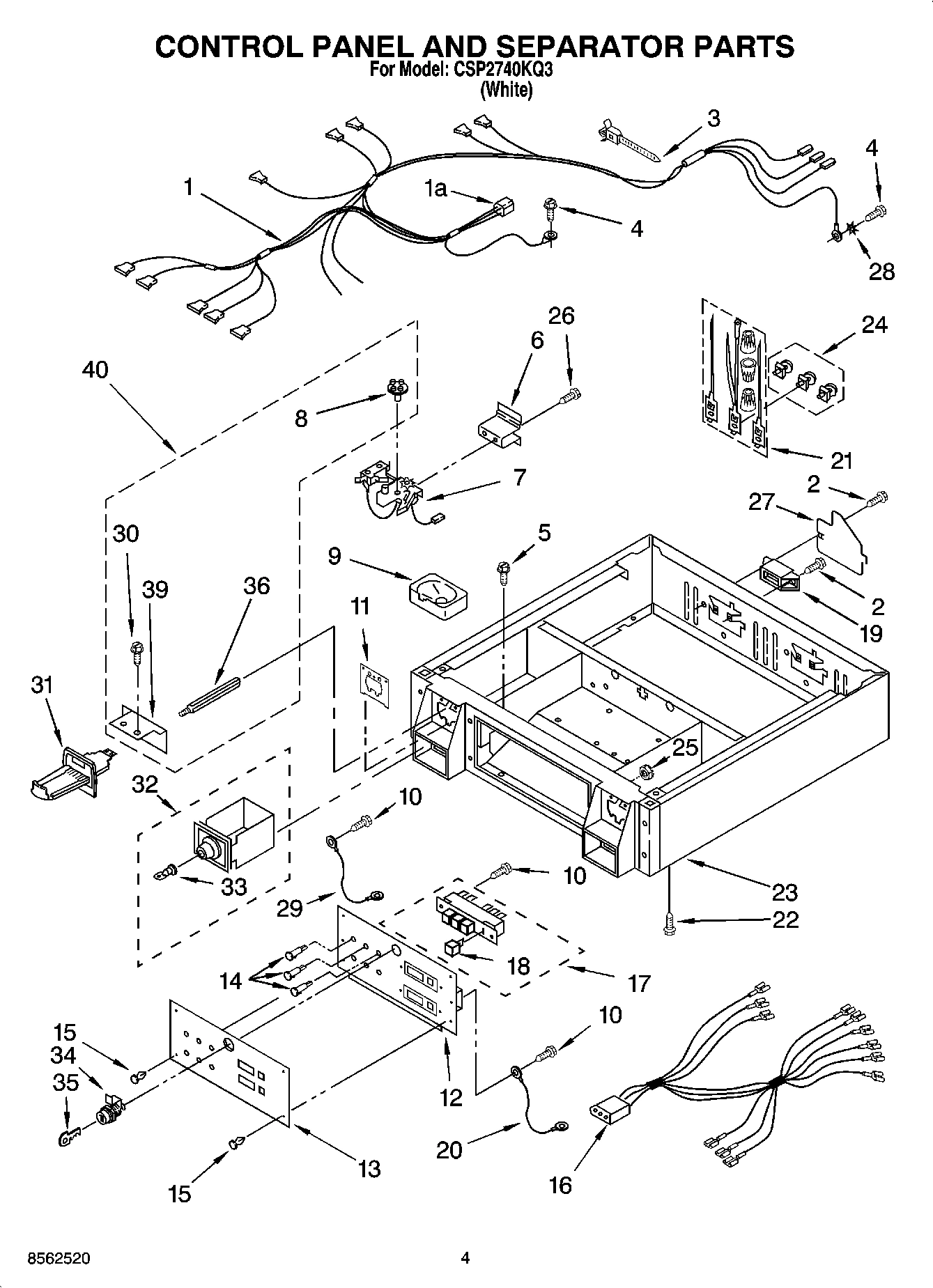02 - CONTROL PANEL AND SEPARATOR PARTS