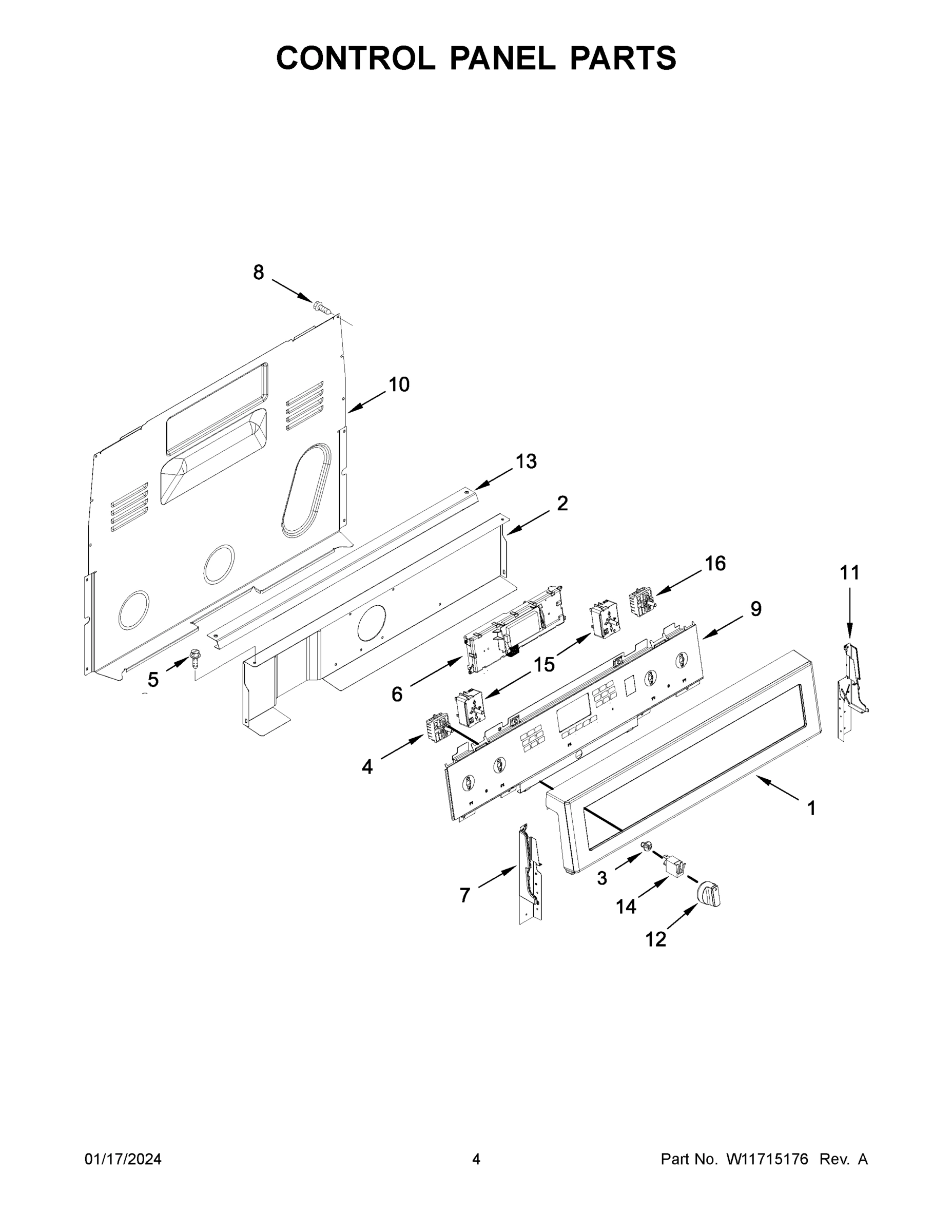 03 - CONTROL PANEL PARTS