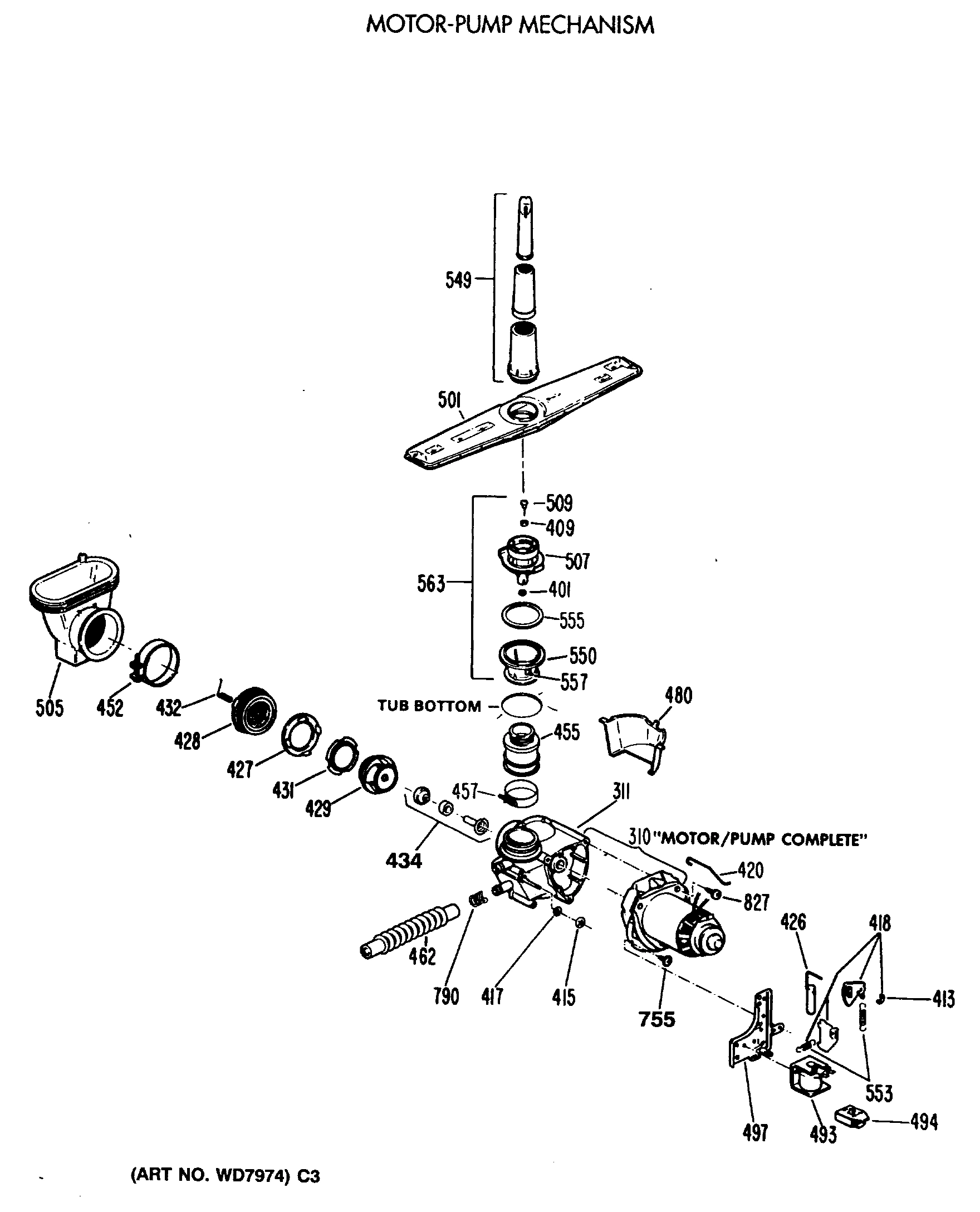 MOTOR-PUMP MECHANISM