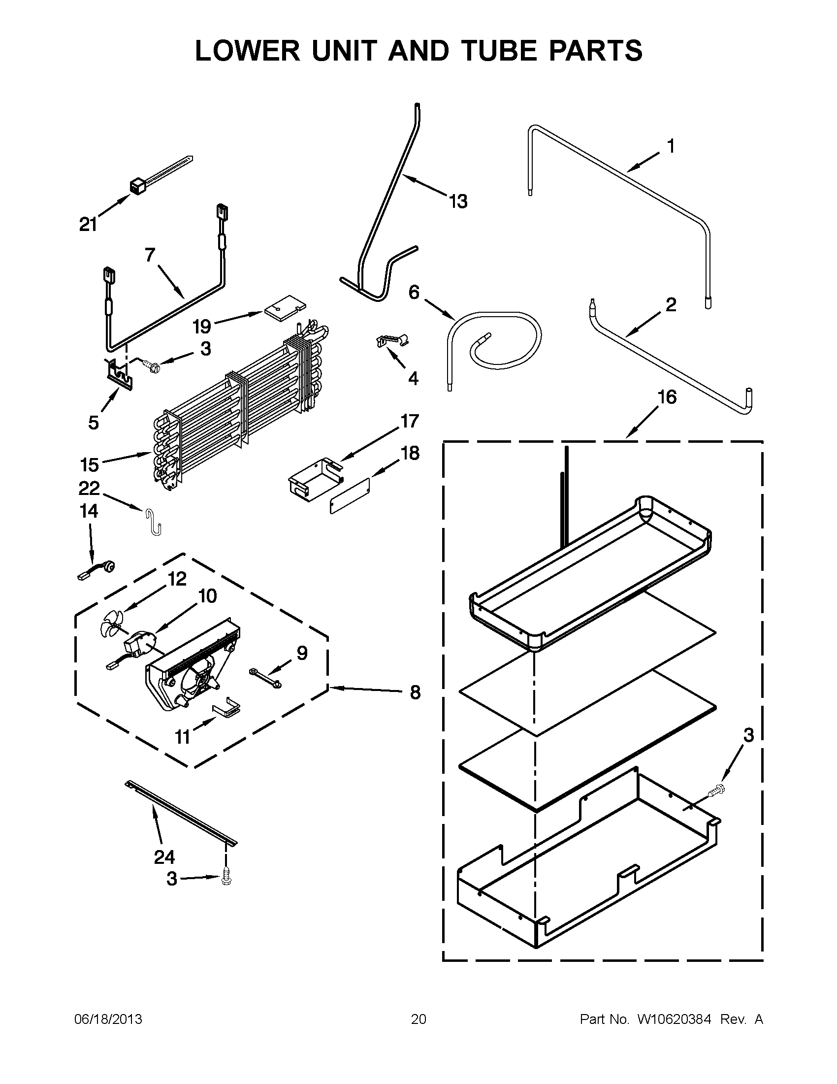 10 - LOWER UNIT AND TUBE PARTS