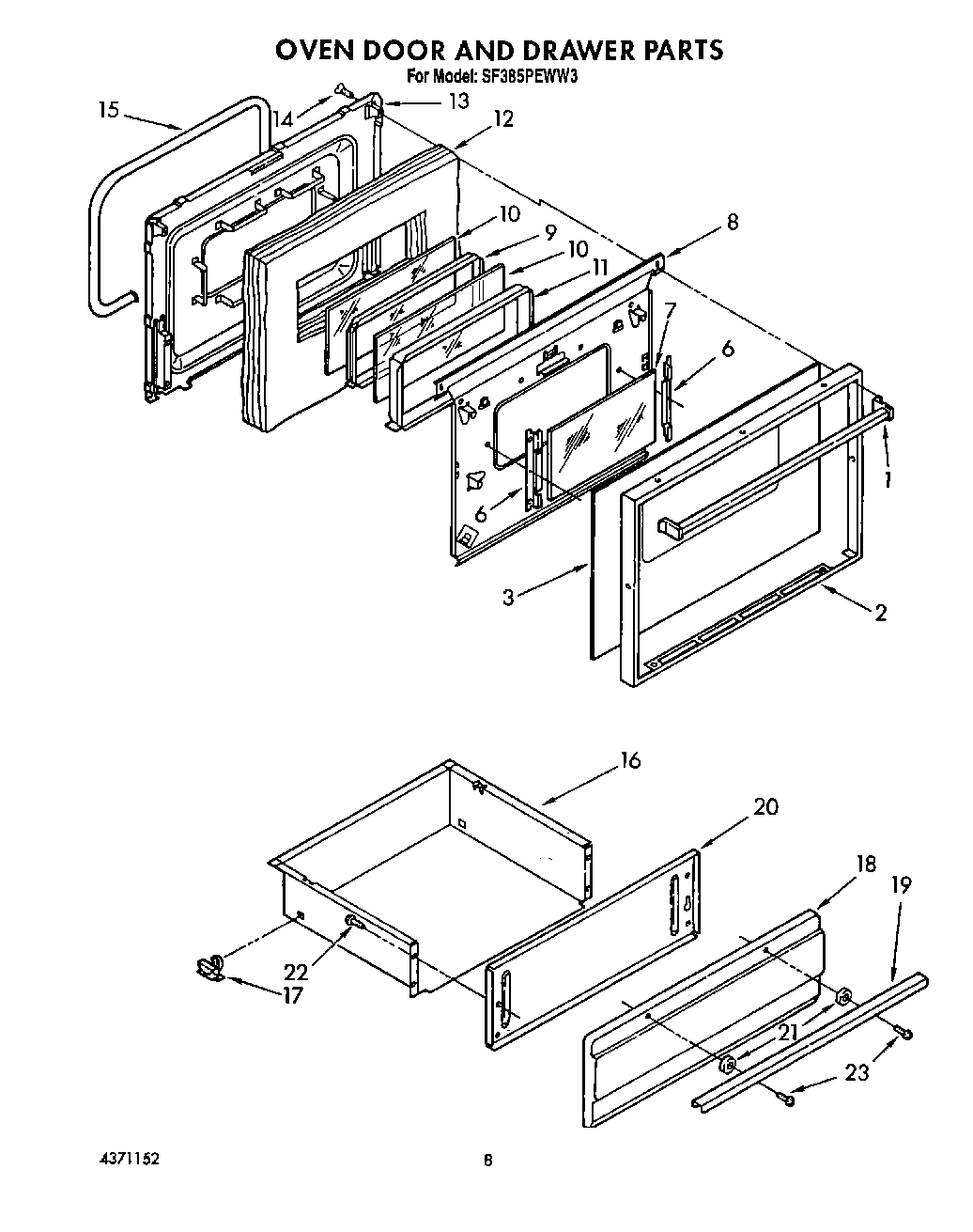 08 - OVEN DOOR AND DRAWER