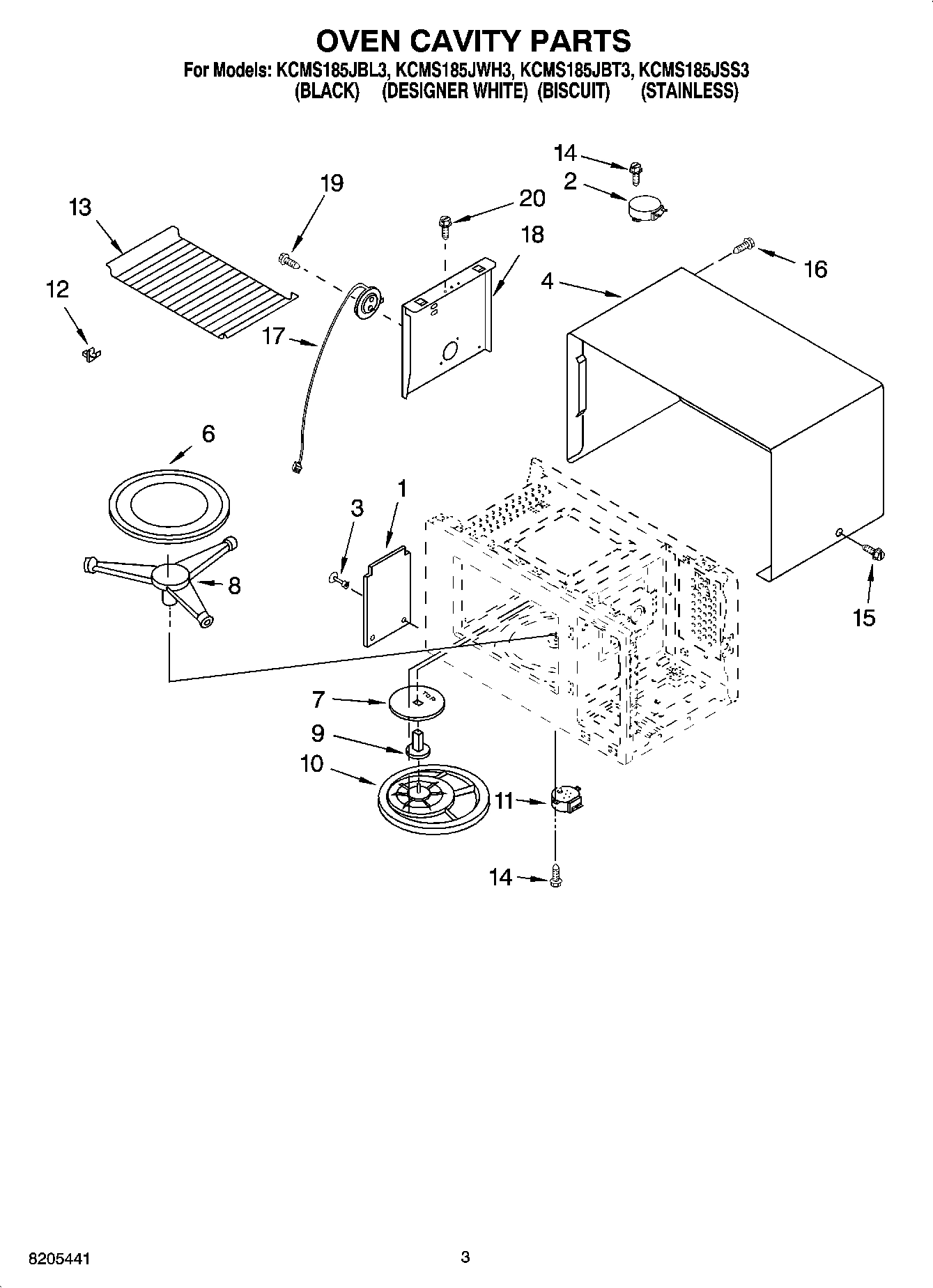 03 - OVEN CAVITY PARTS