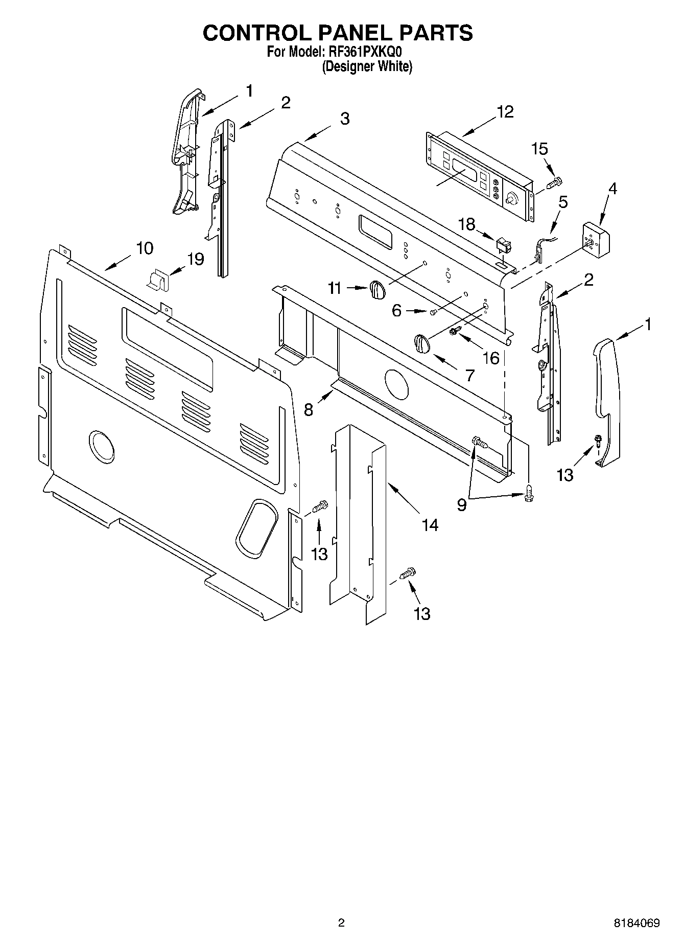 02 - CONTROL PANEL PARTS
