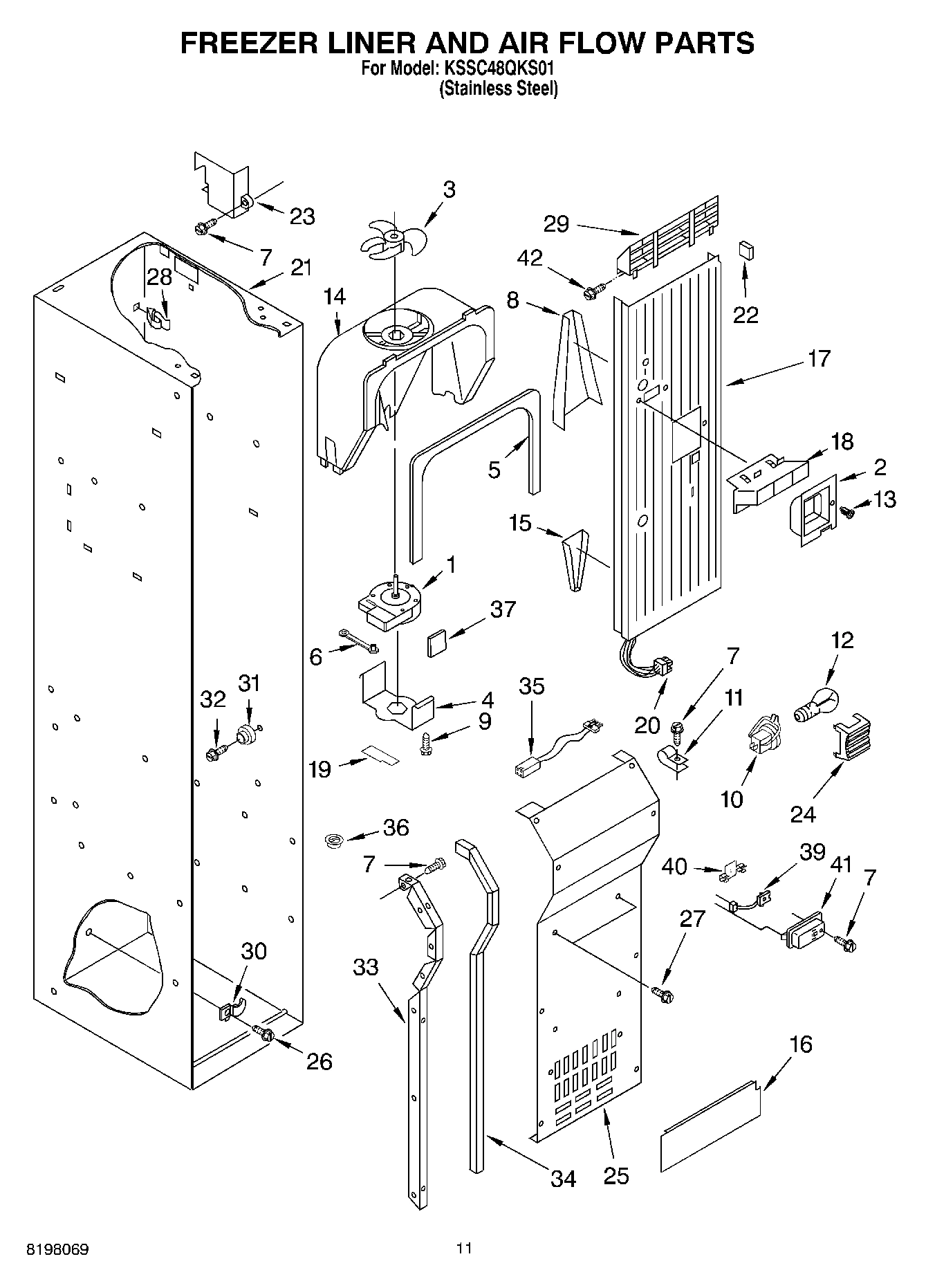 08 - FREEZER LINER AND AIR FLOW