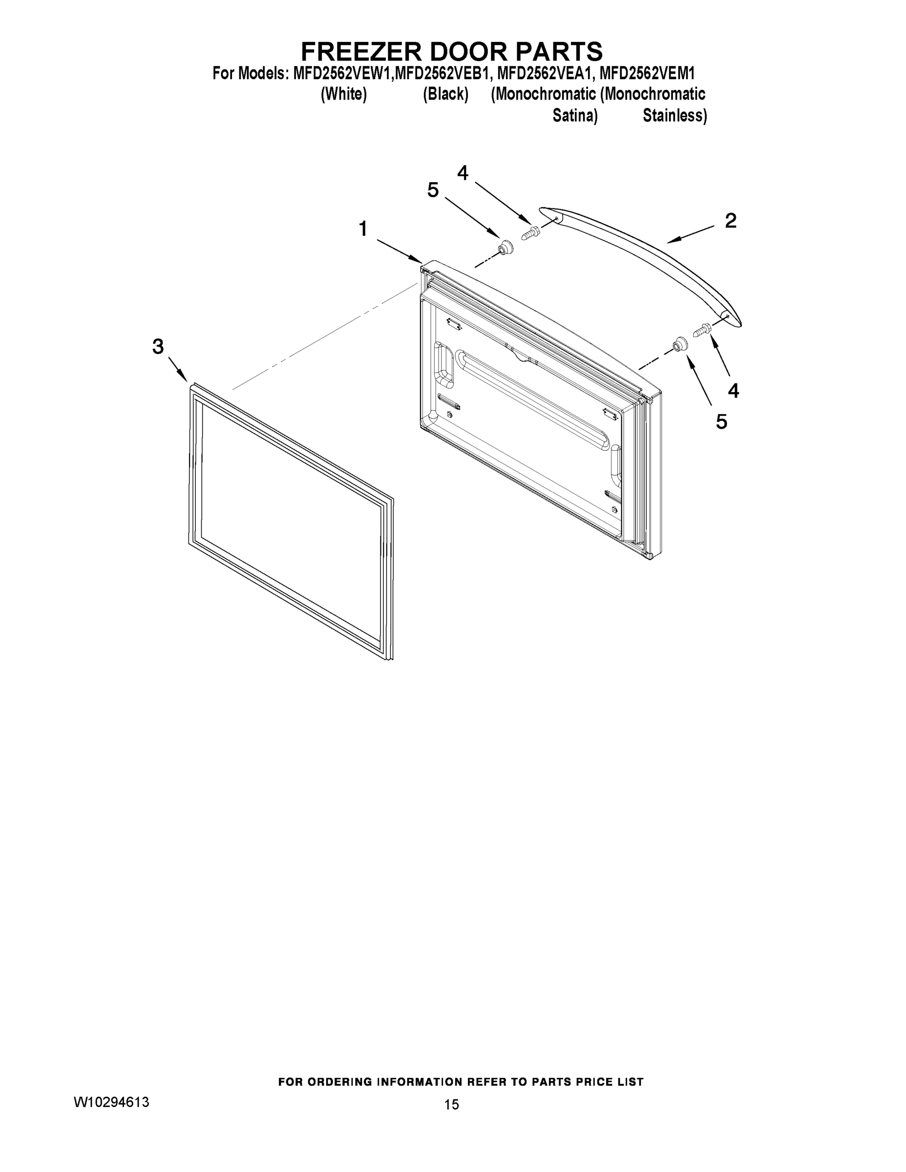 08 - FREEZER DOOR PARTS