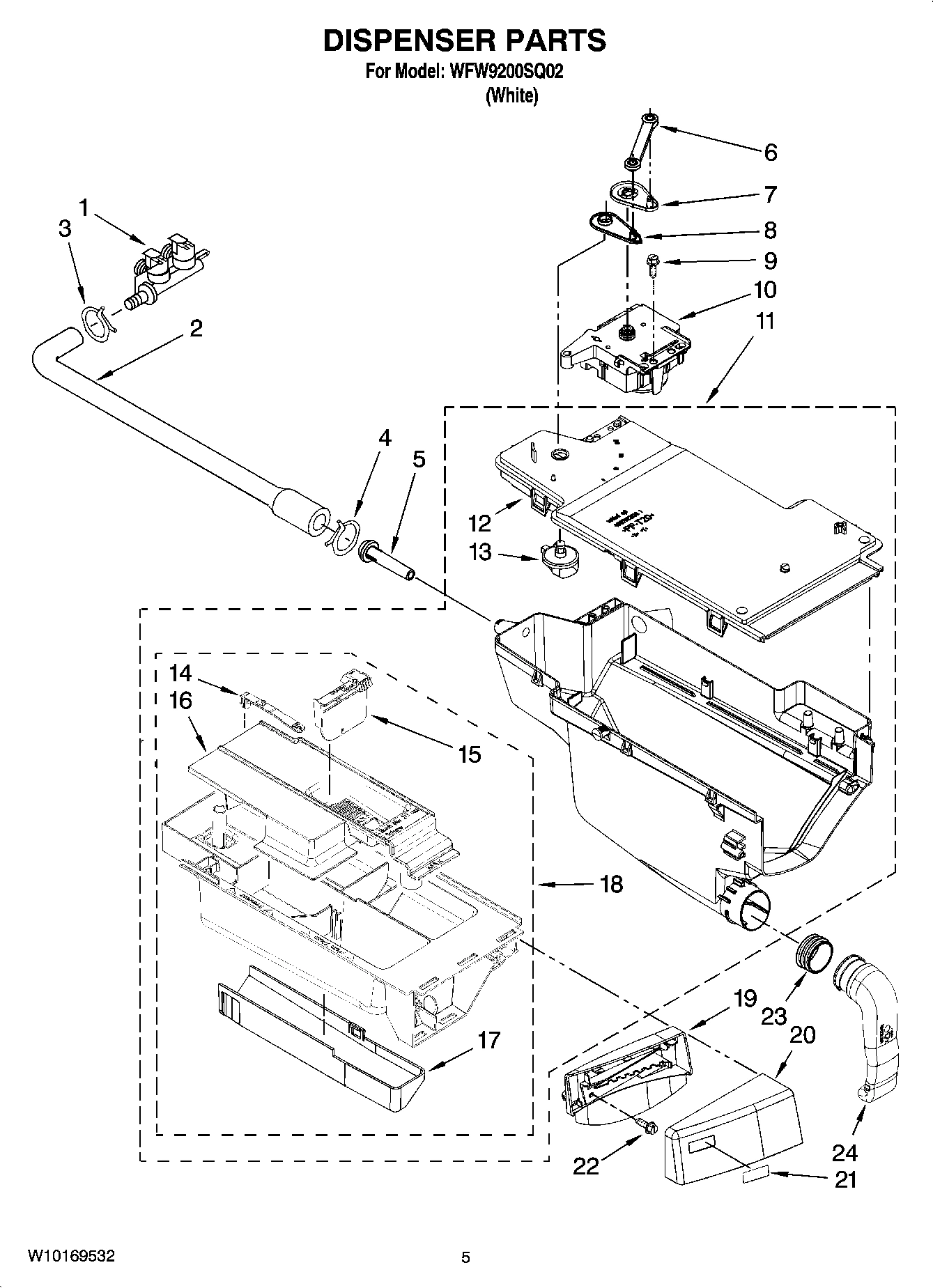 thumbnail image 2 of Whirlpool Front Load Washer Door Hinge Repair! Fits Models WFW9200SQ02, WFW9550WW00, WFW9200SQ00. OEM Part #8183202. Get Your Door Swinging Again. 2 of 5