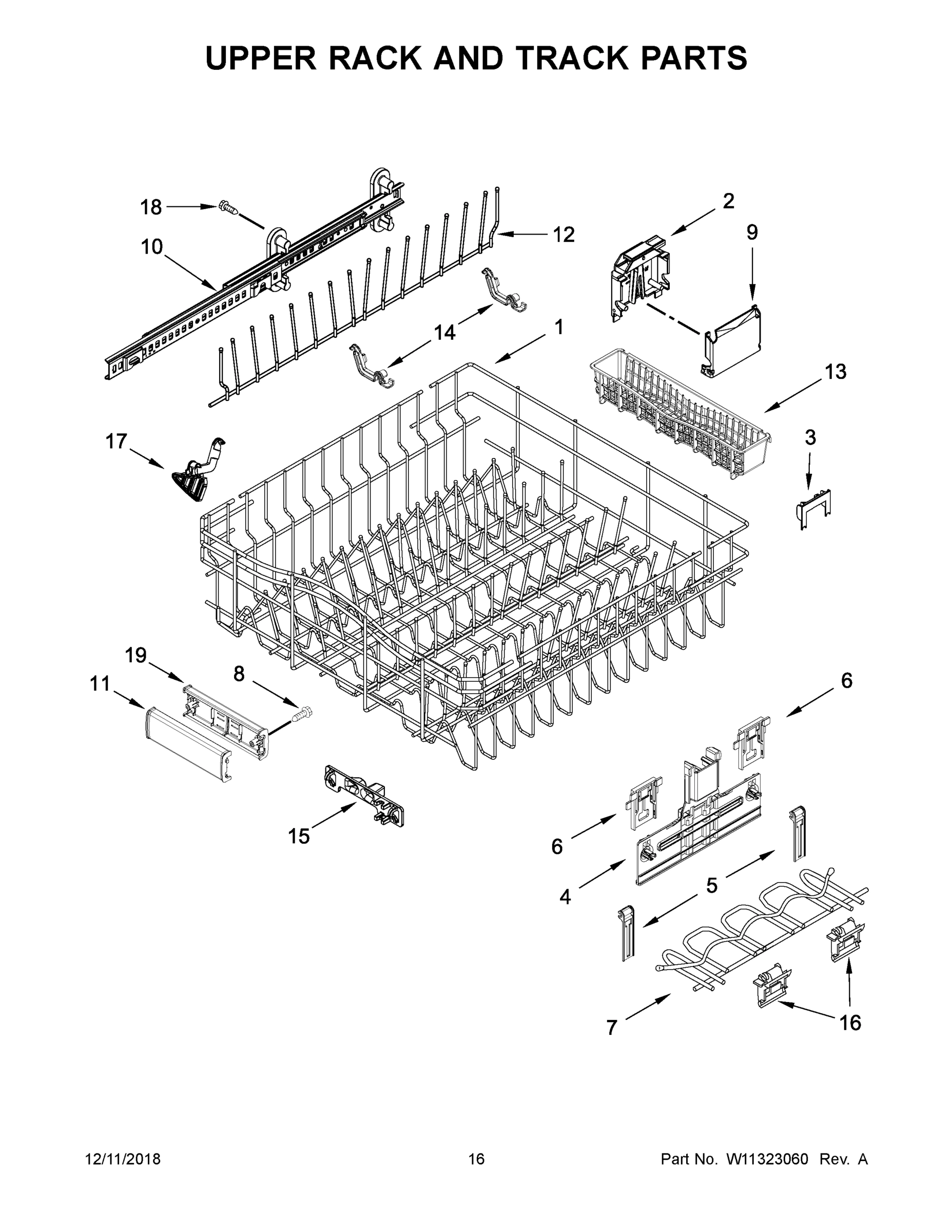 09 - UPPER RACK AND TRACK PARTS