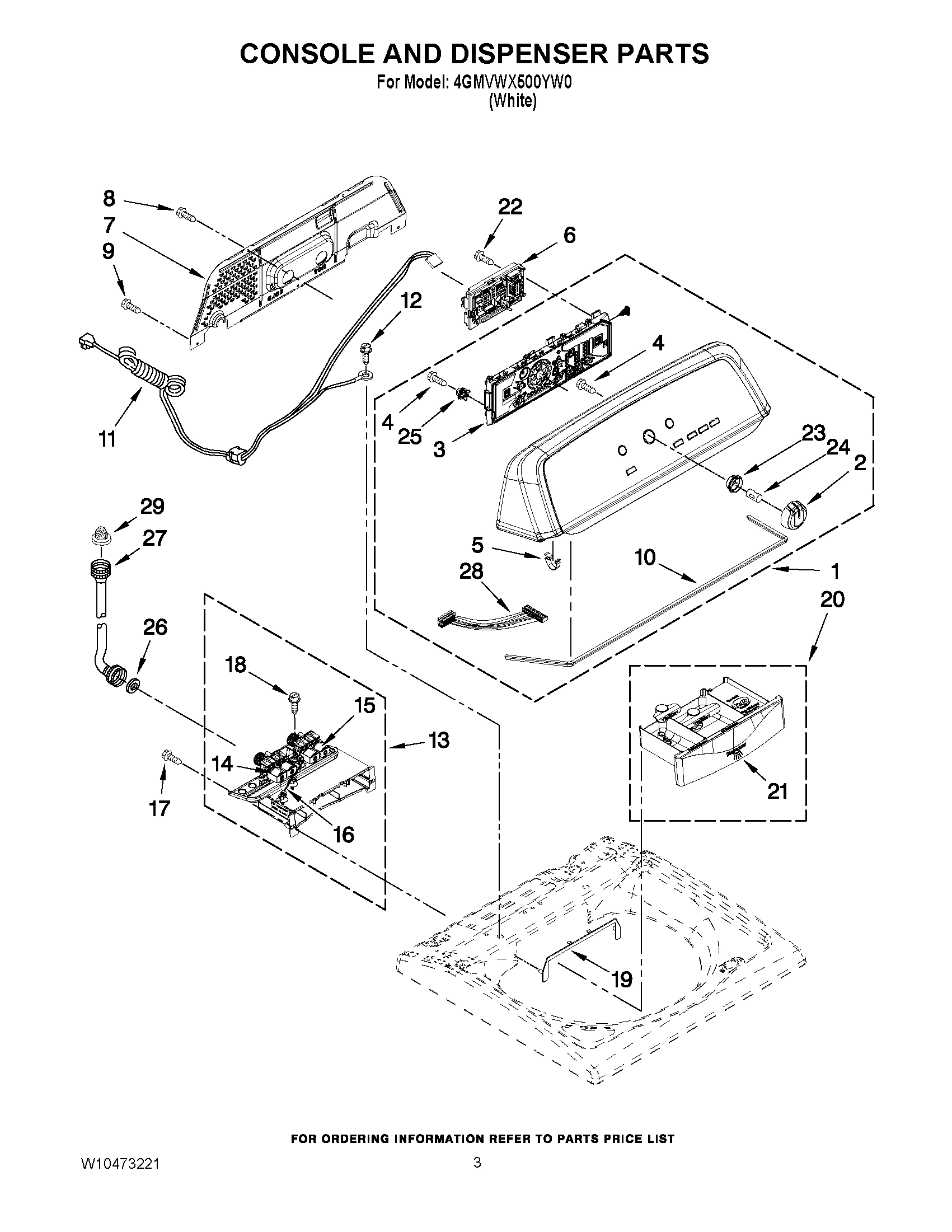 02 - CONSOLE AND DISPENSER PARTS