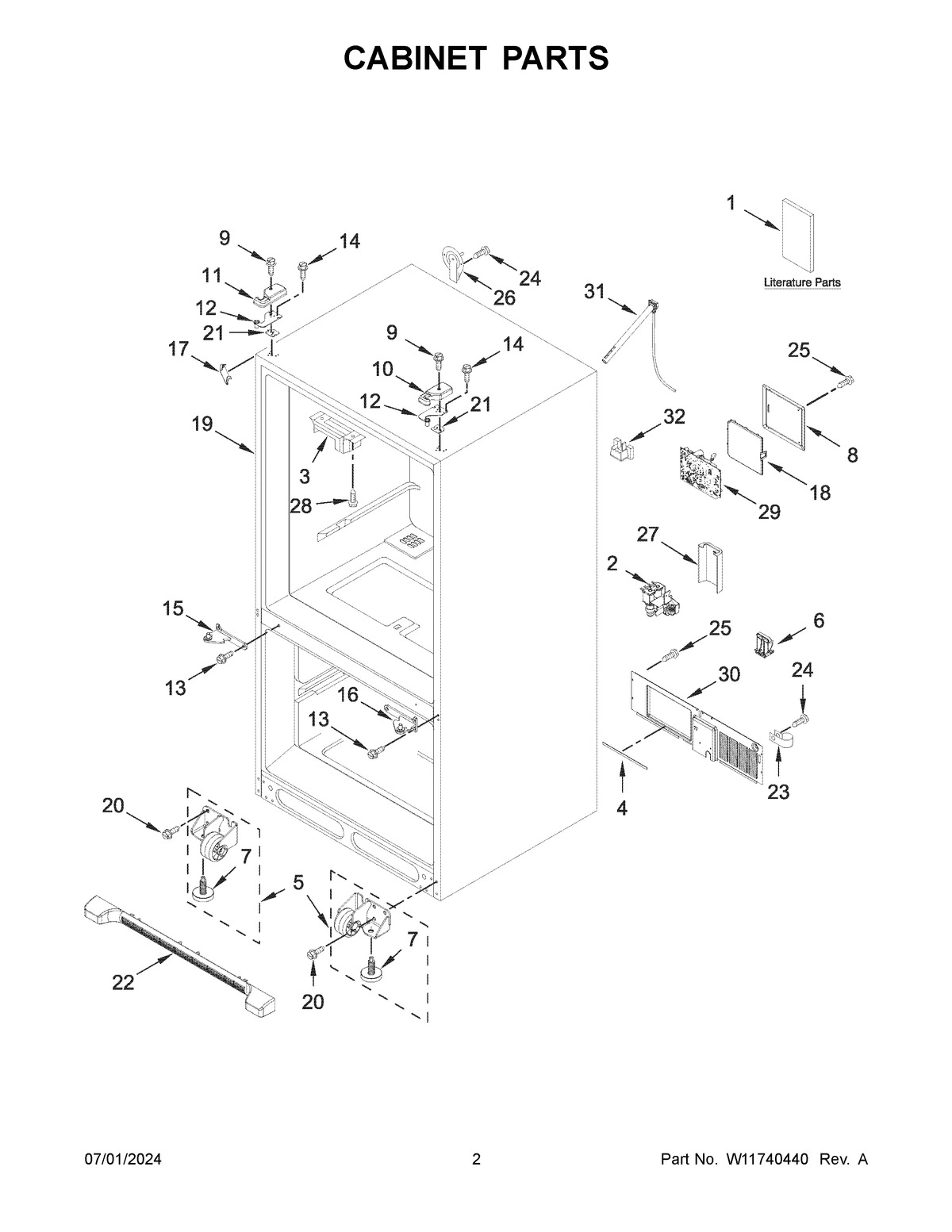02 - CABINET PARTS