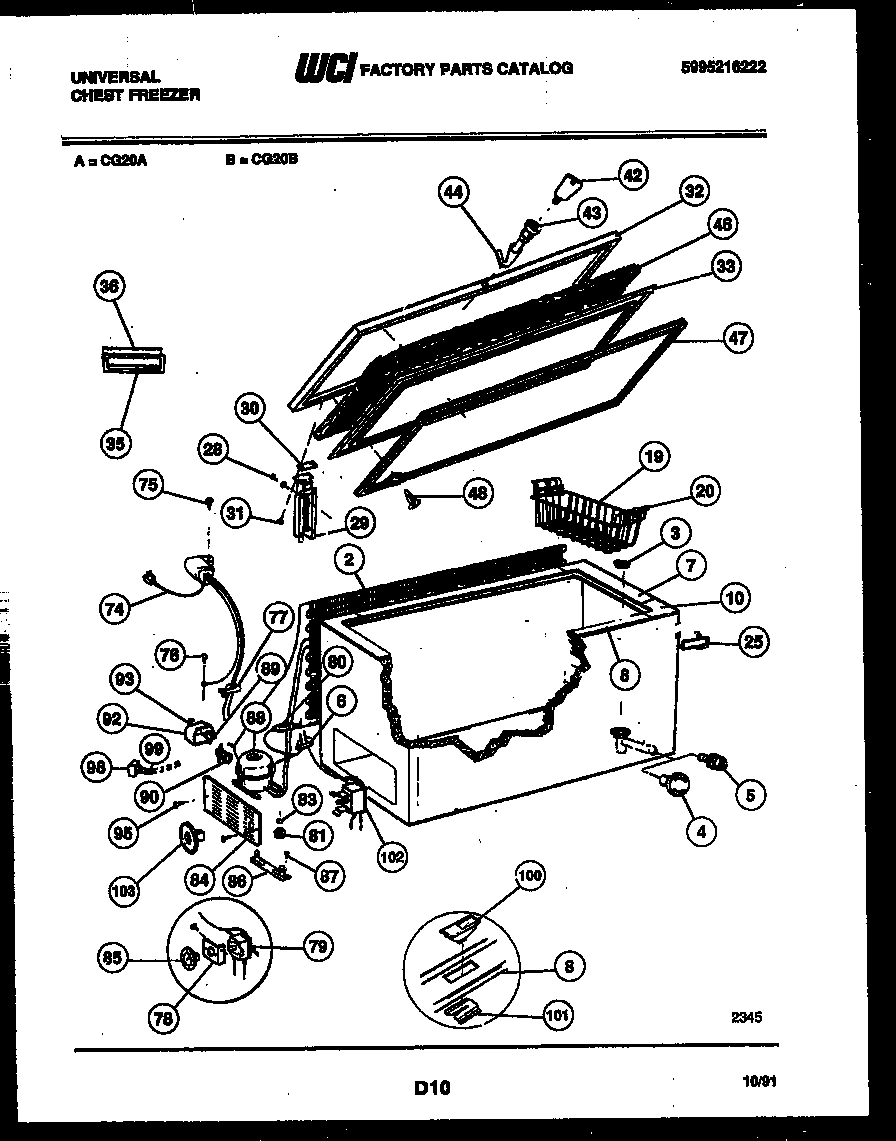 02 - CHEST FREEZER PARTS