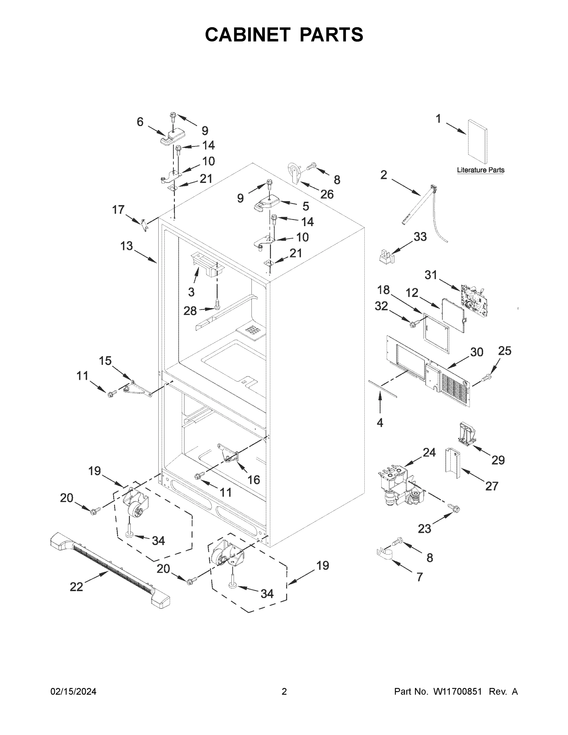 02 - CABINET PARTS