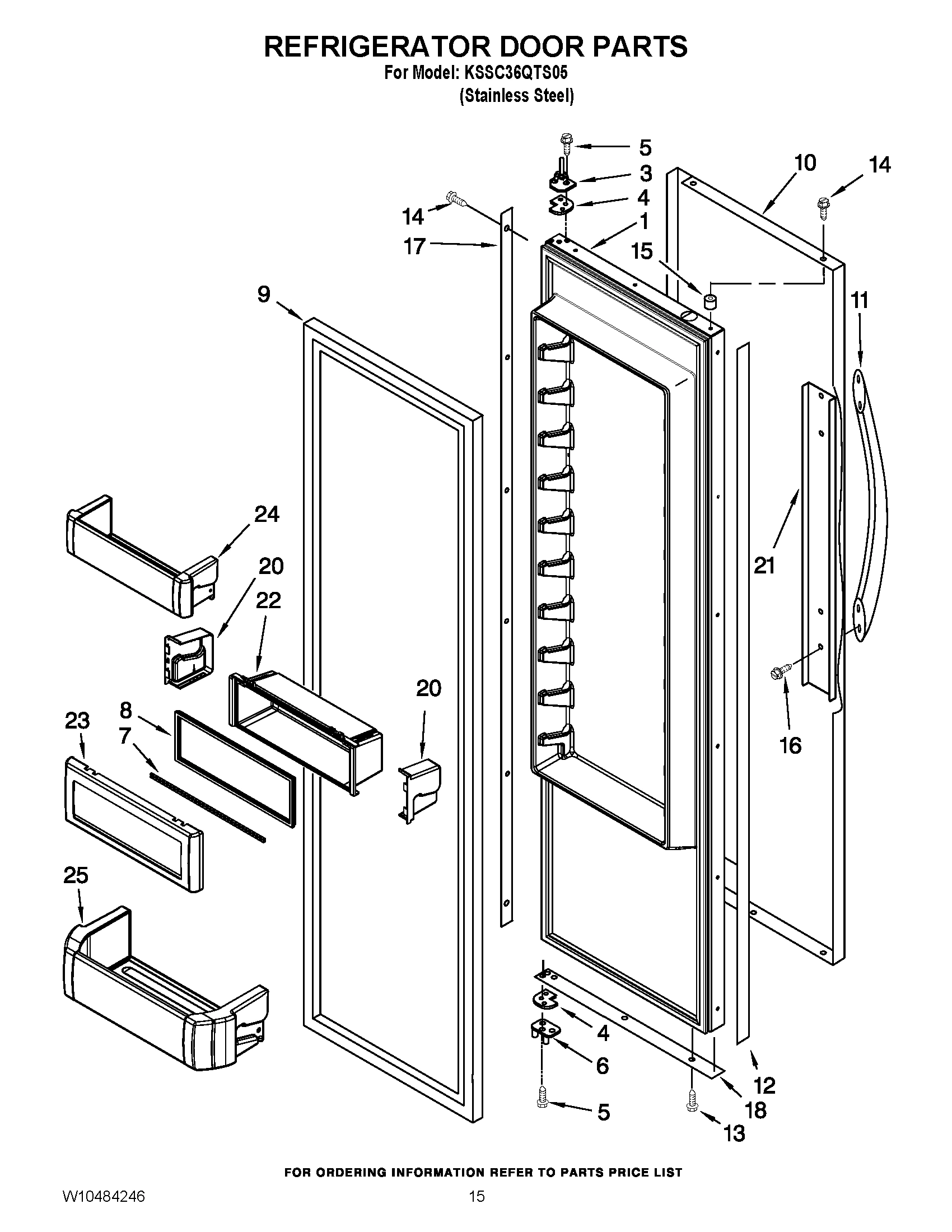 10 - REFRIGERATOR DOOR PARTS
