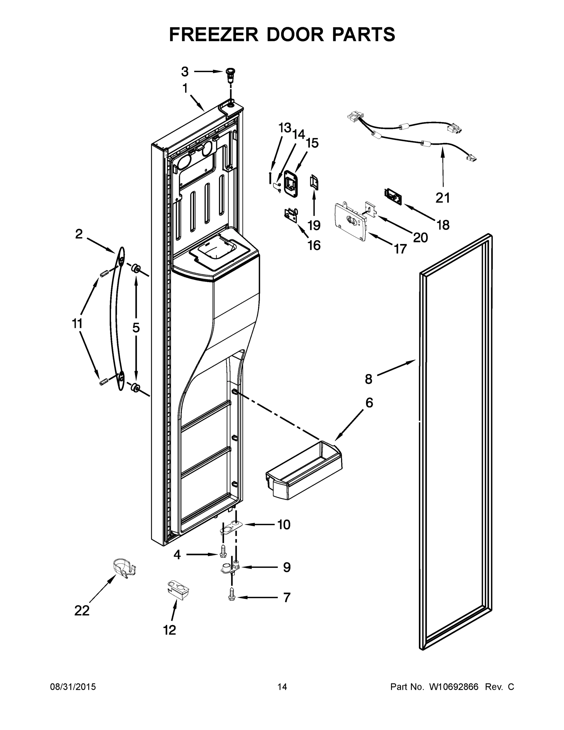 08 - FREEZER DOOR PARTS