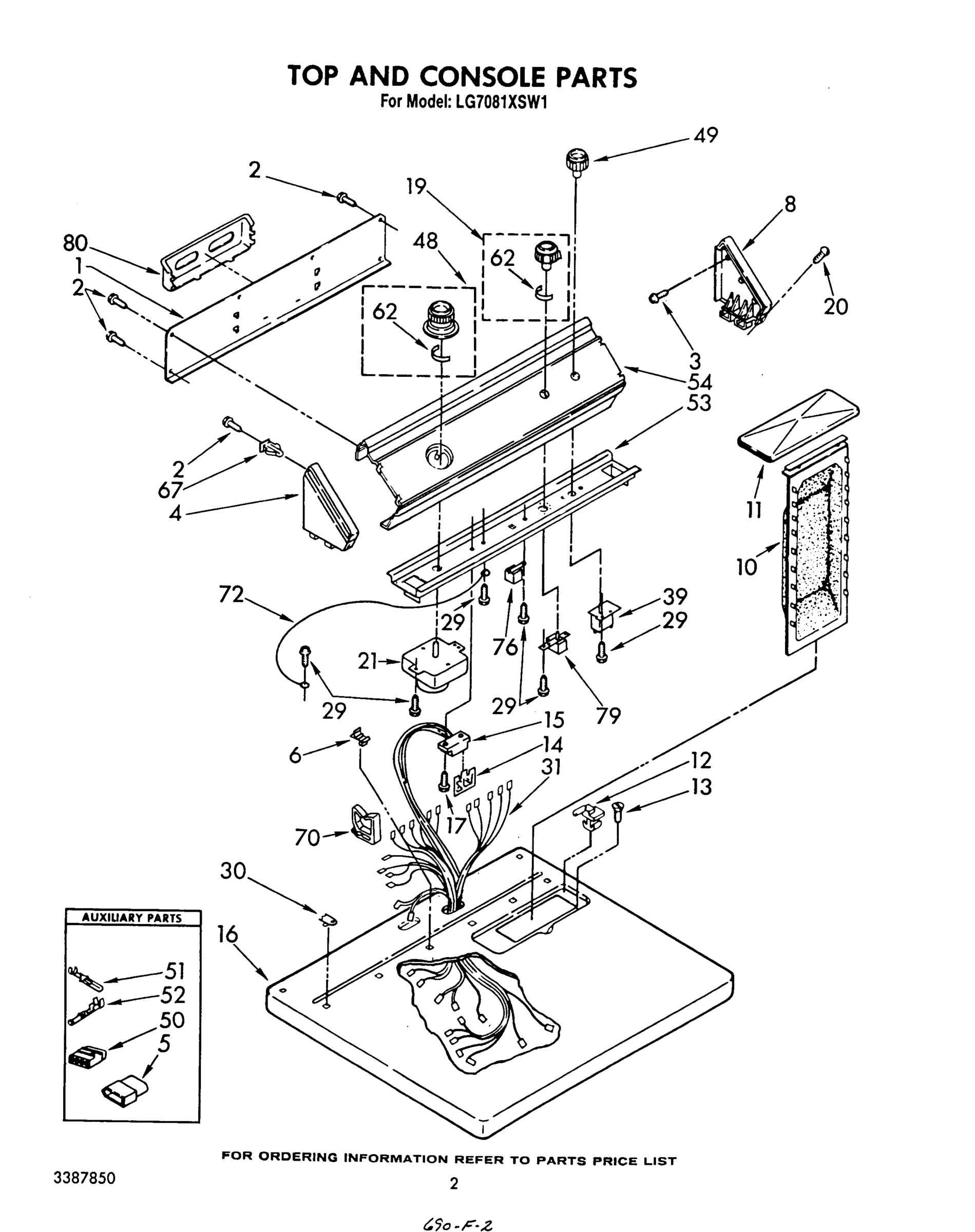 02 - TOP AND CONSOLE , LITERATURE AND OPTIONAL