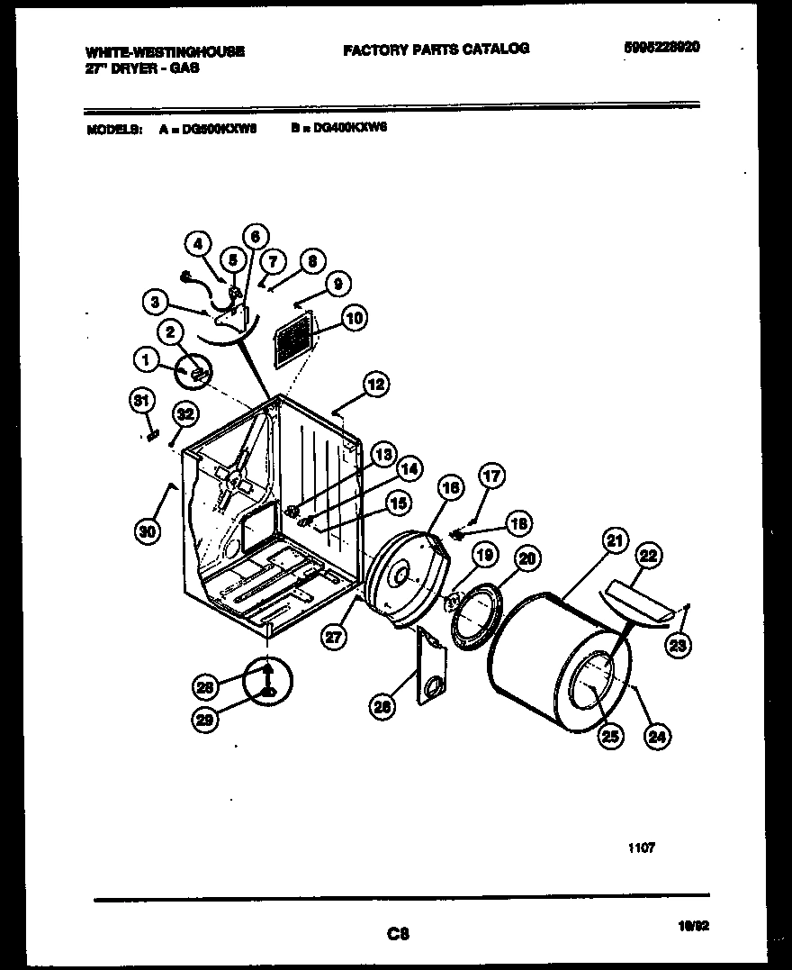 02 - CABINET AND COMPONENT PARTS