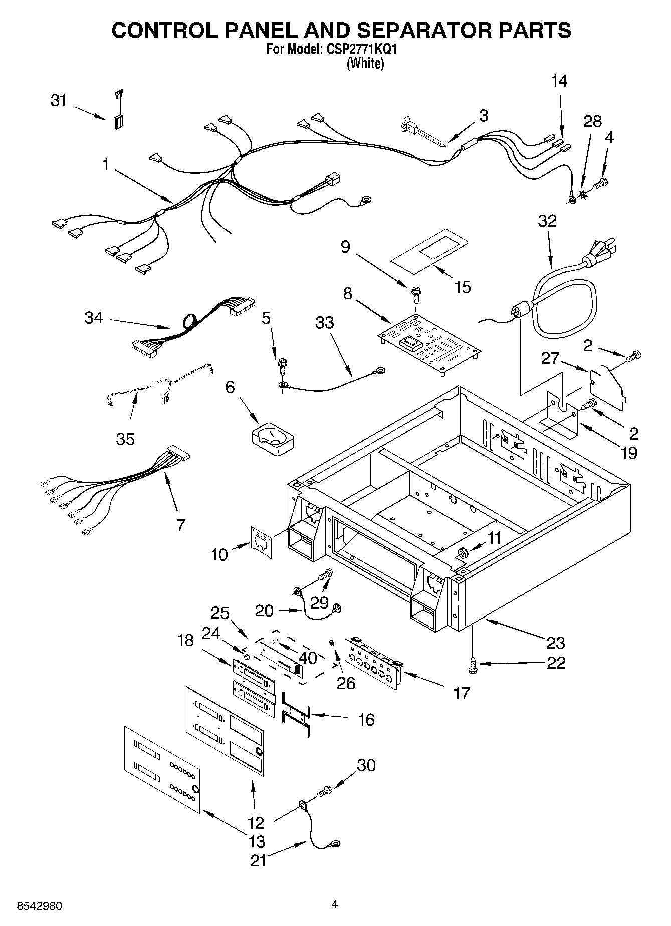 03 - CONTROL PANEL AND SEPARATOR PARTS