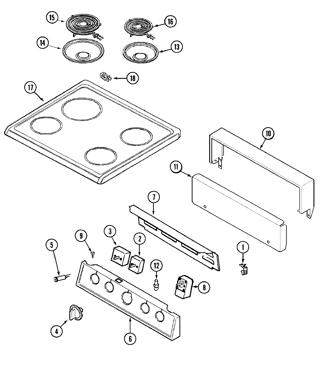 02 - CONTROL PANEL/TOP ASSEMBLY