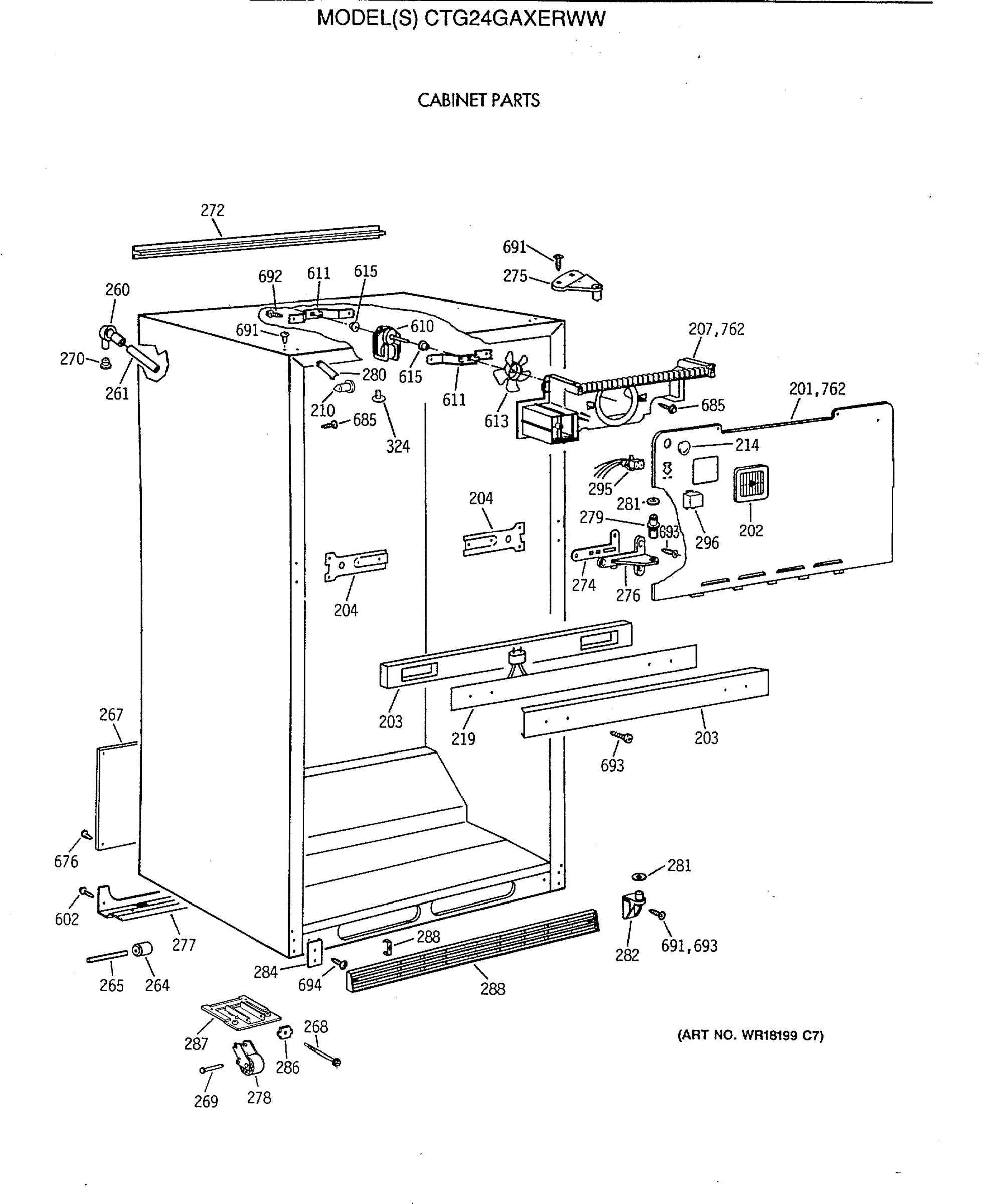 CABINET PARTS