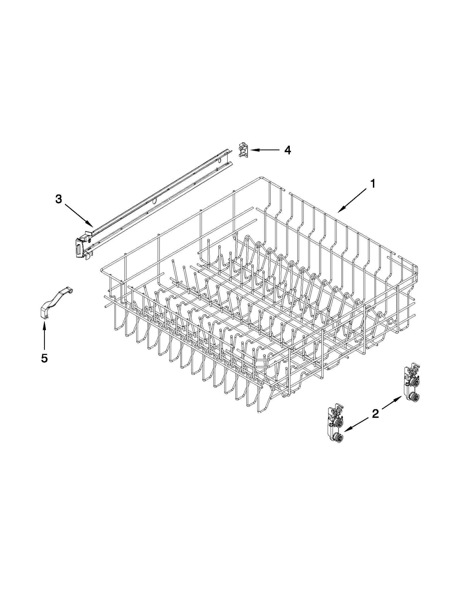 UPPER RACK AND TRACK PARTS