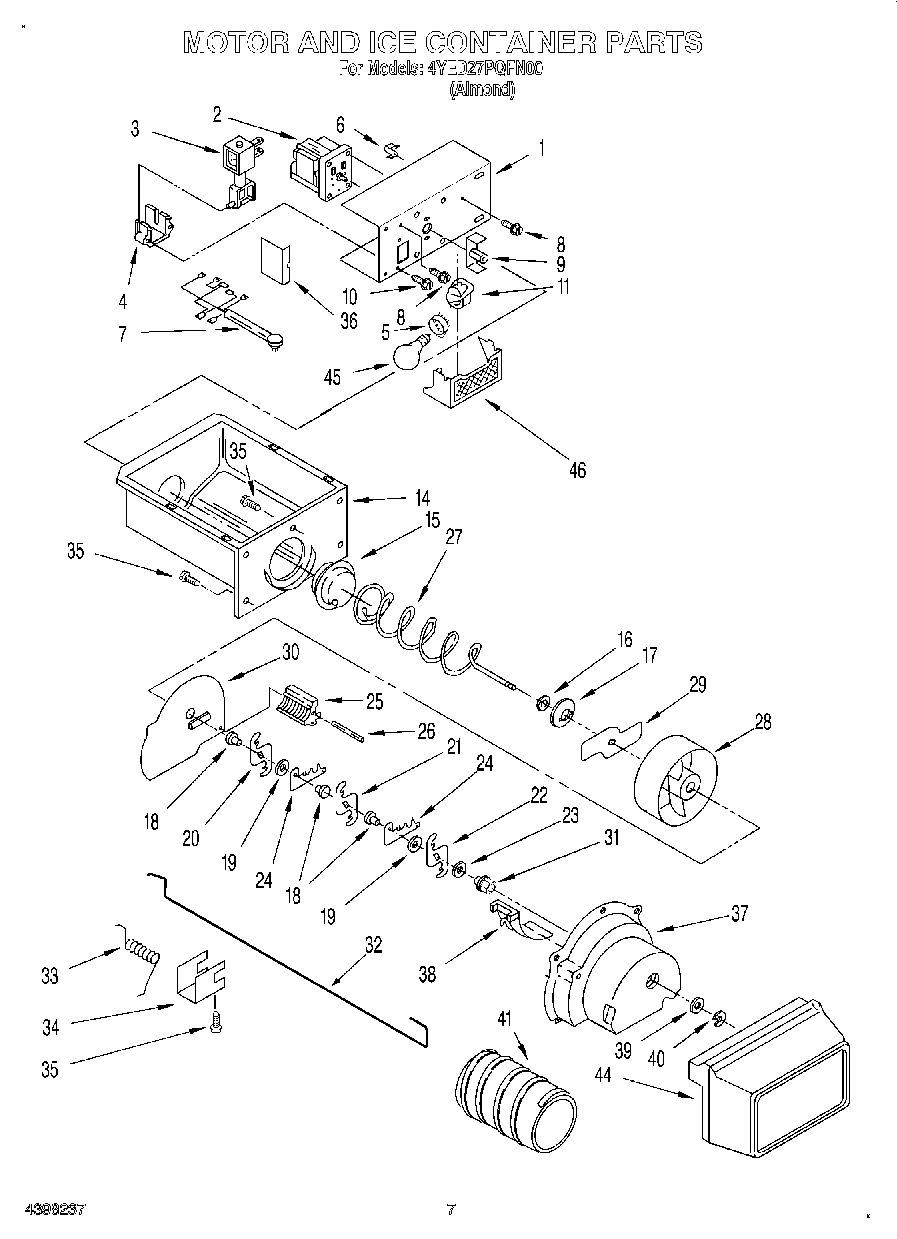05 - MOTOR AND ICE CONTAINER