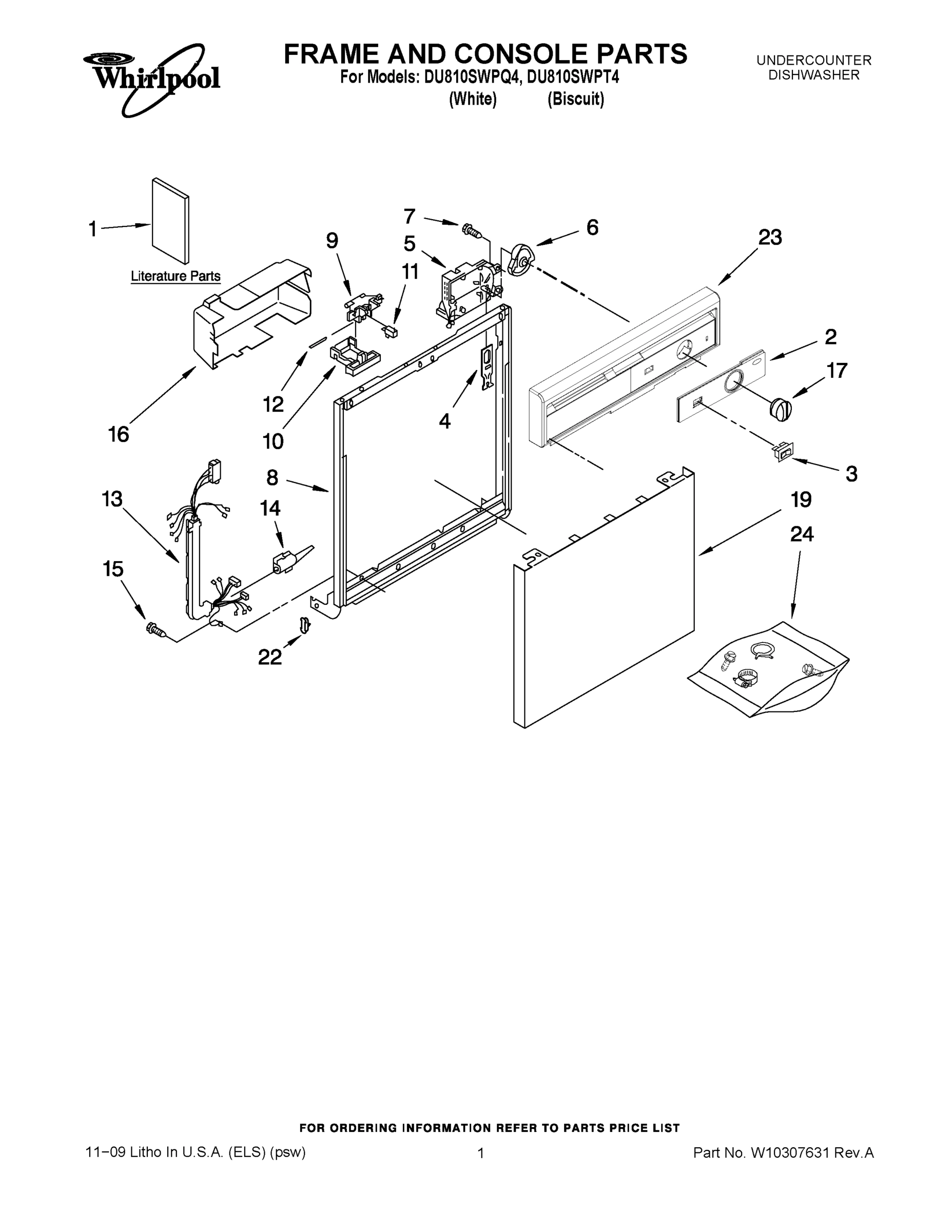 01 - FRAME AND CONSOLE PARTS
