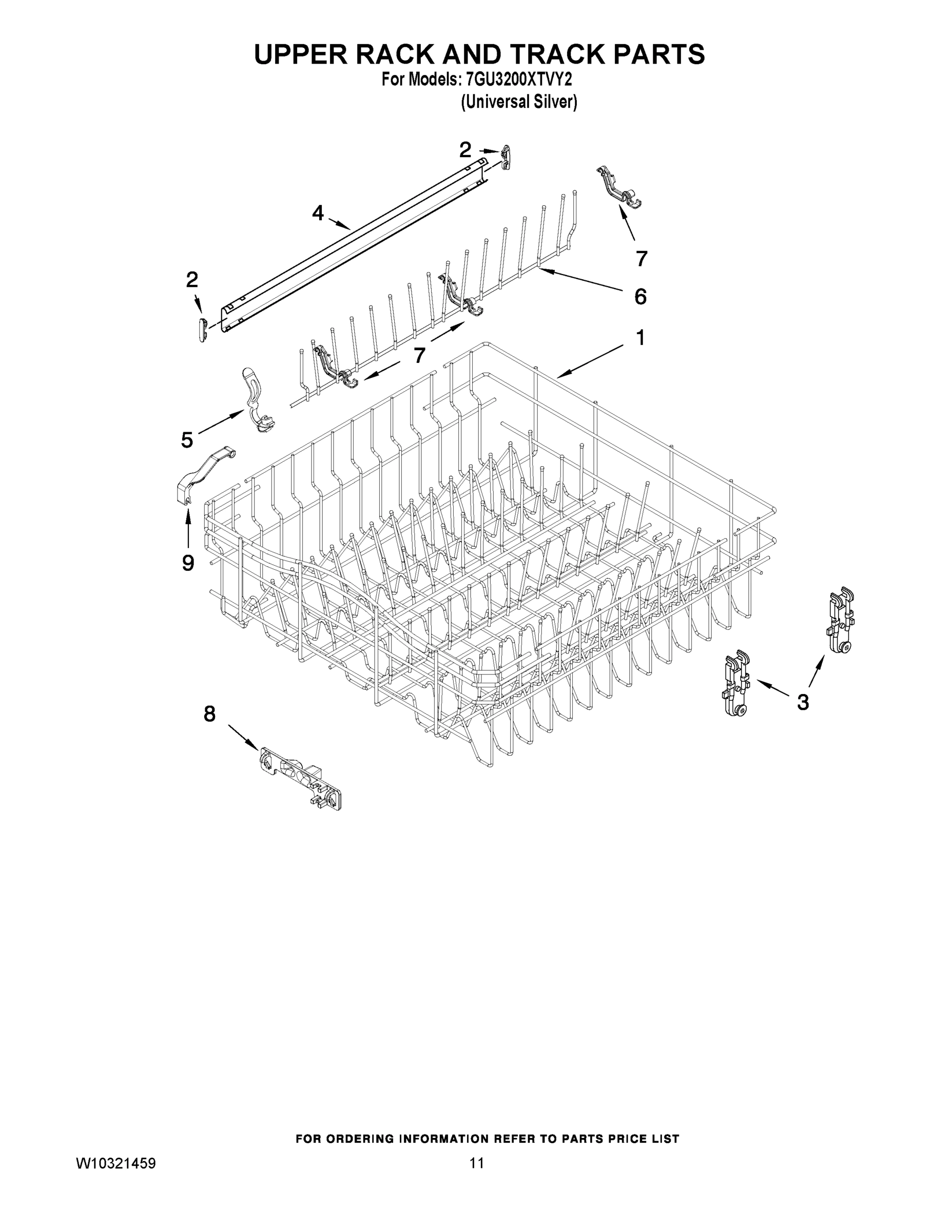 09 - UPPER RACK AND TRACK PARTS