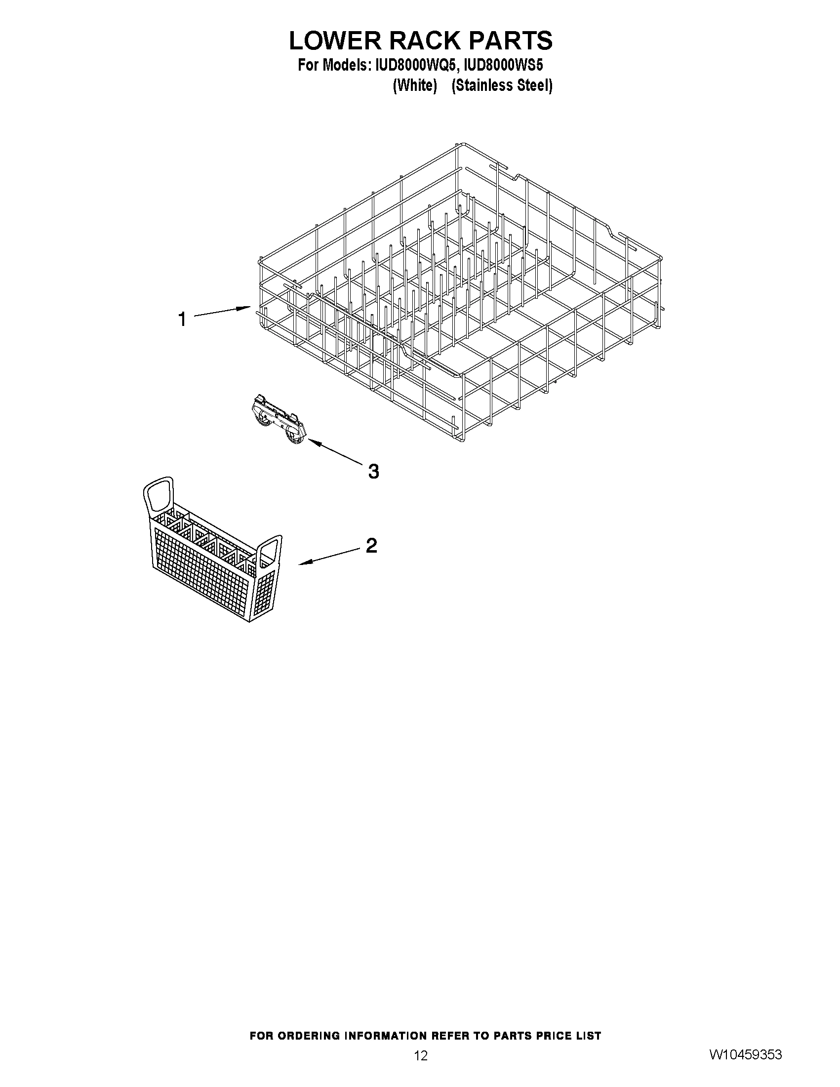 10 - LOWER RACK PARTS