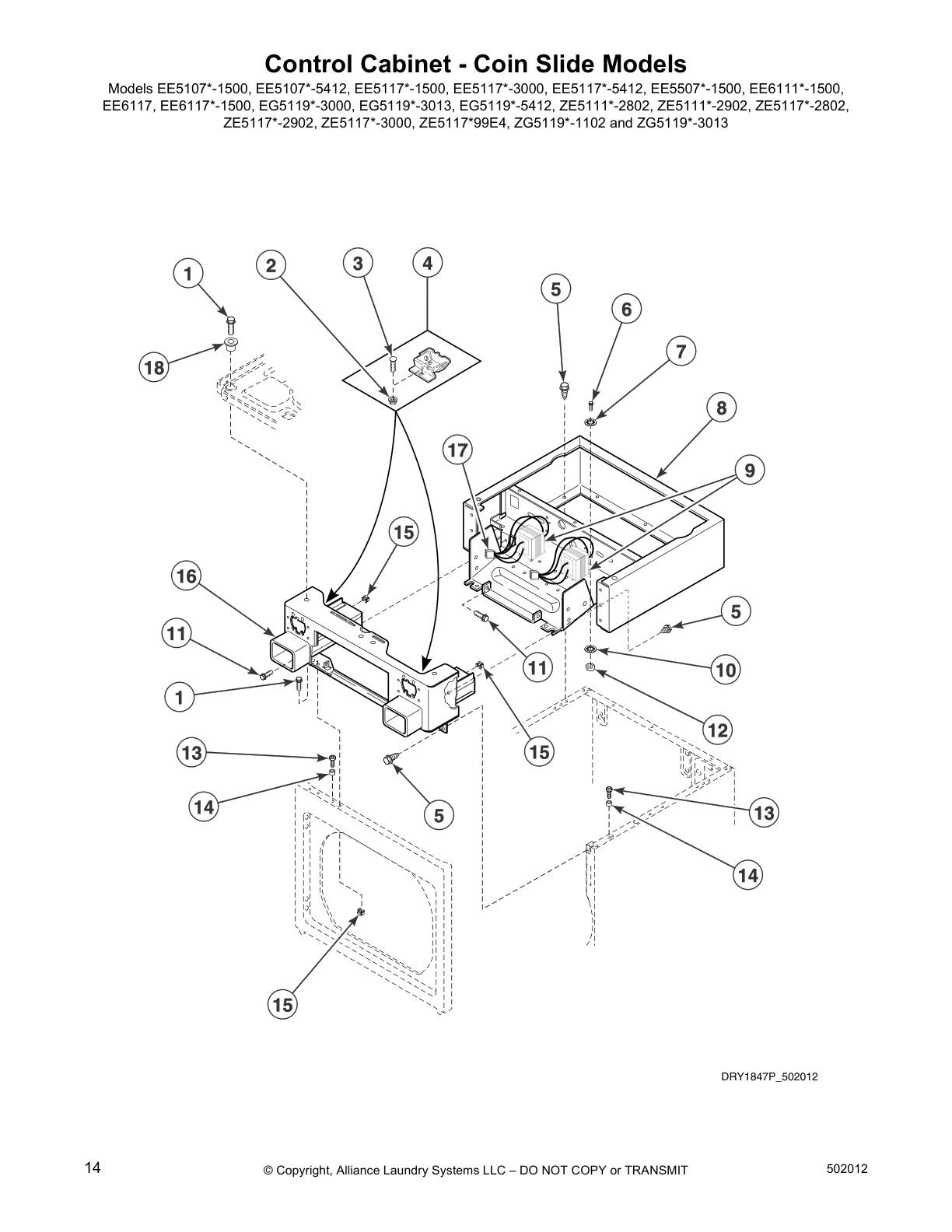 Control Cabinet - Coin Slide Models