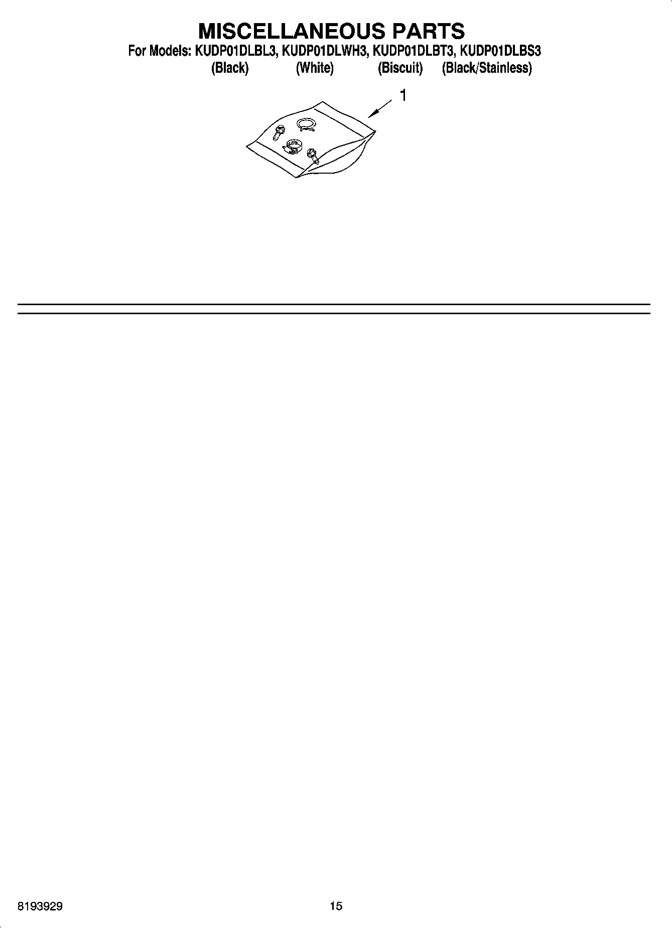 12 - MISCELLANEOUS PARTS OPTIONAL PARTS (NOT INCLUDED)